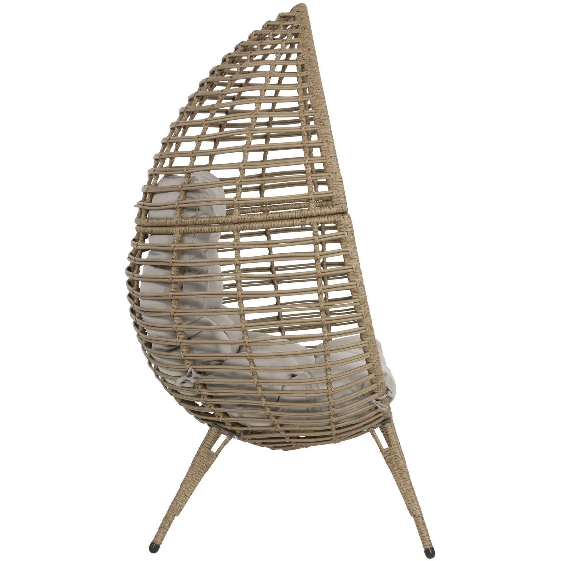 Garten Relaxsessel Egg Billy braun