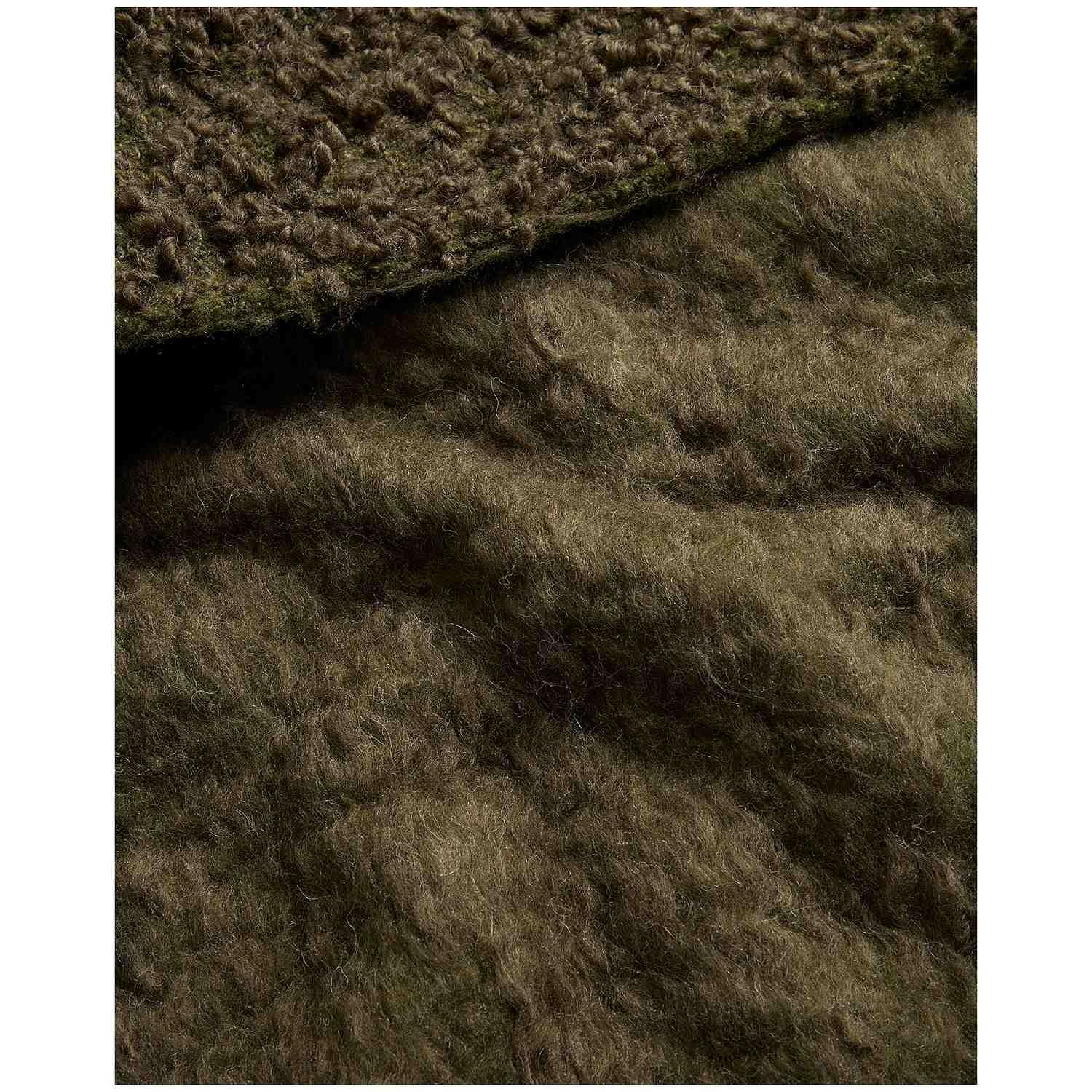 Decke Nemora aus Wollmischgewebe grün 130x170