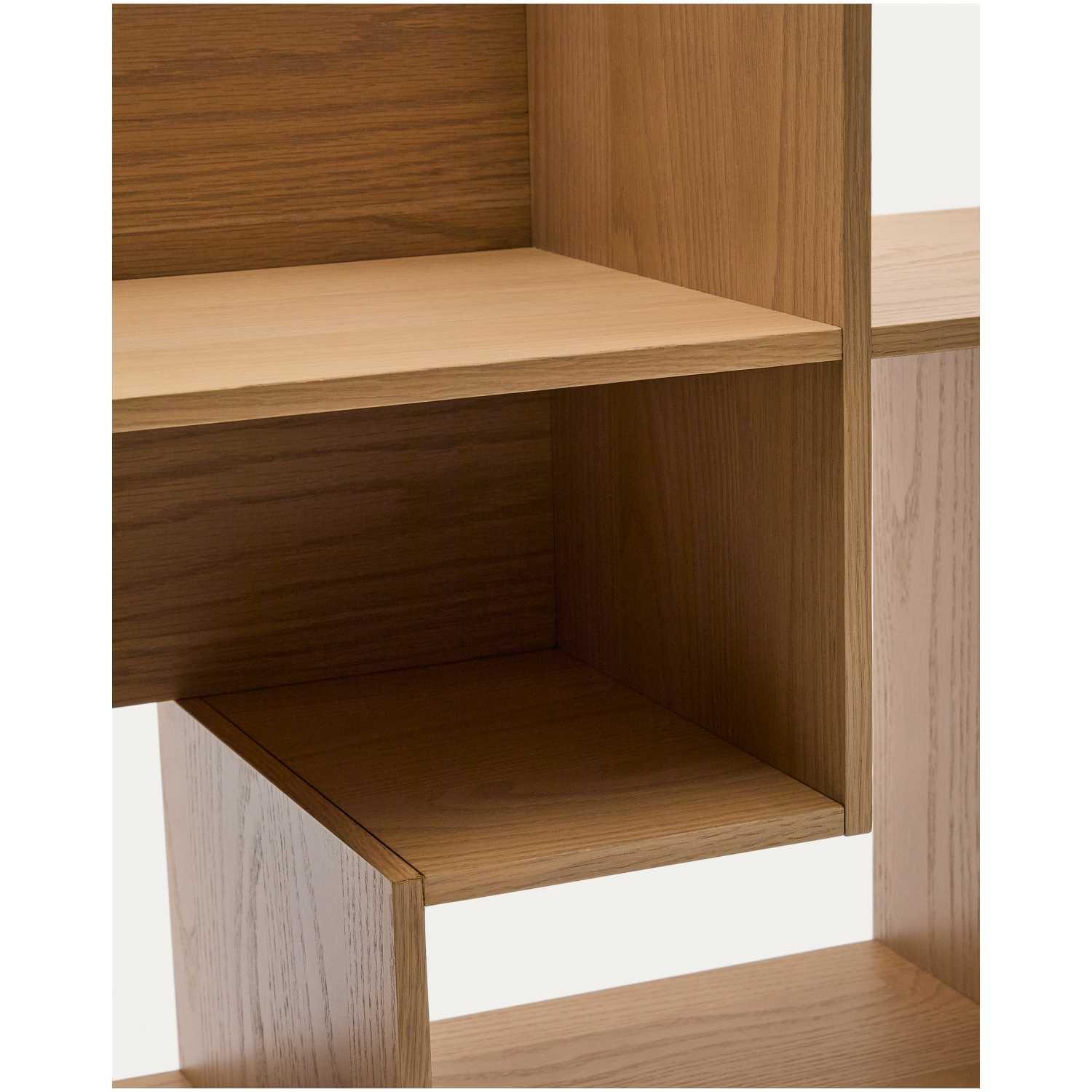 Modular Wandregal Ina Eichenfurnier natur 80x80