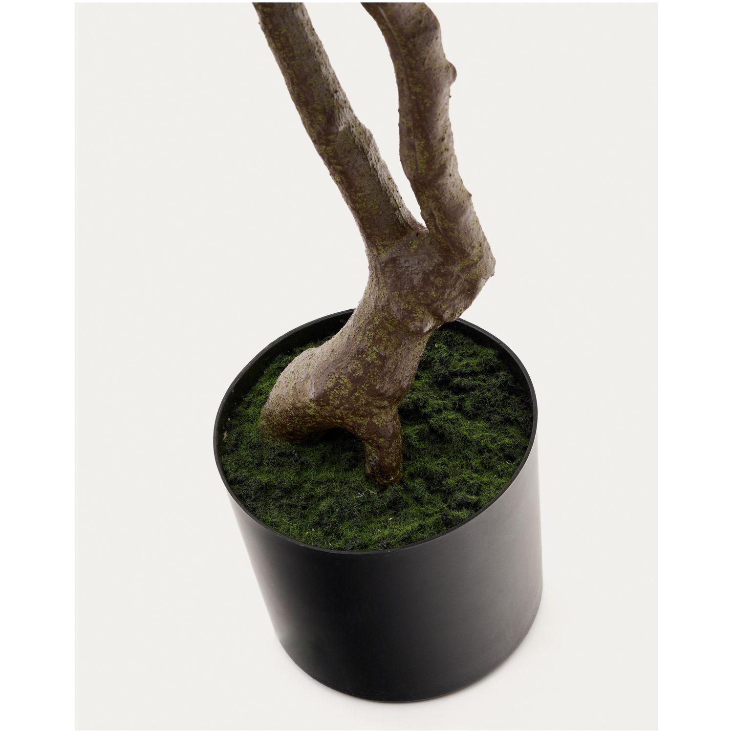 Kunstbaum Kunstpflanze Pachira mit schwarzem Topf 180 cm
