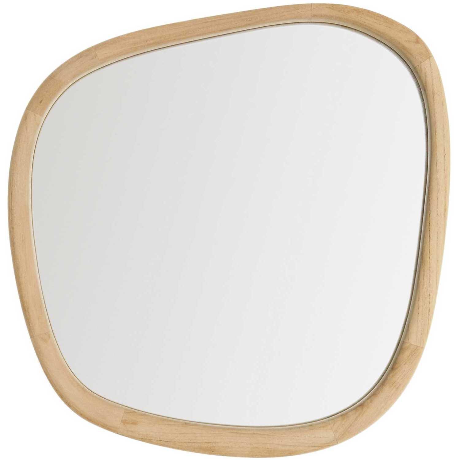 Wandspiegel Alura organisch Teakholz natur 45.5x47 FSC 100%