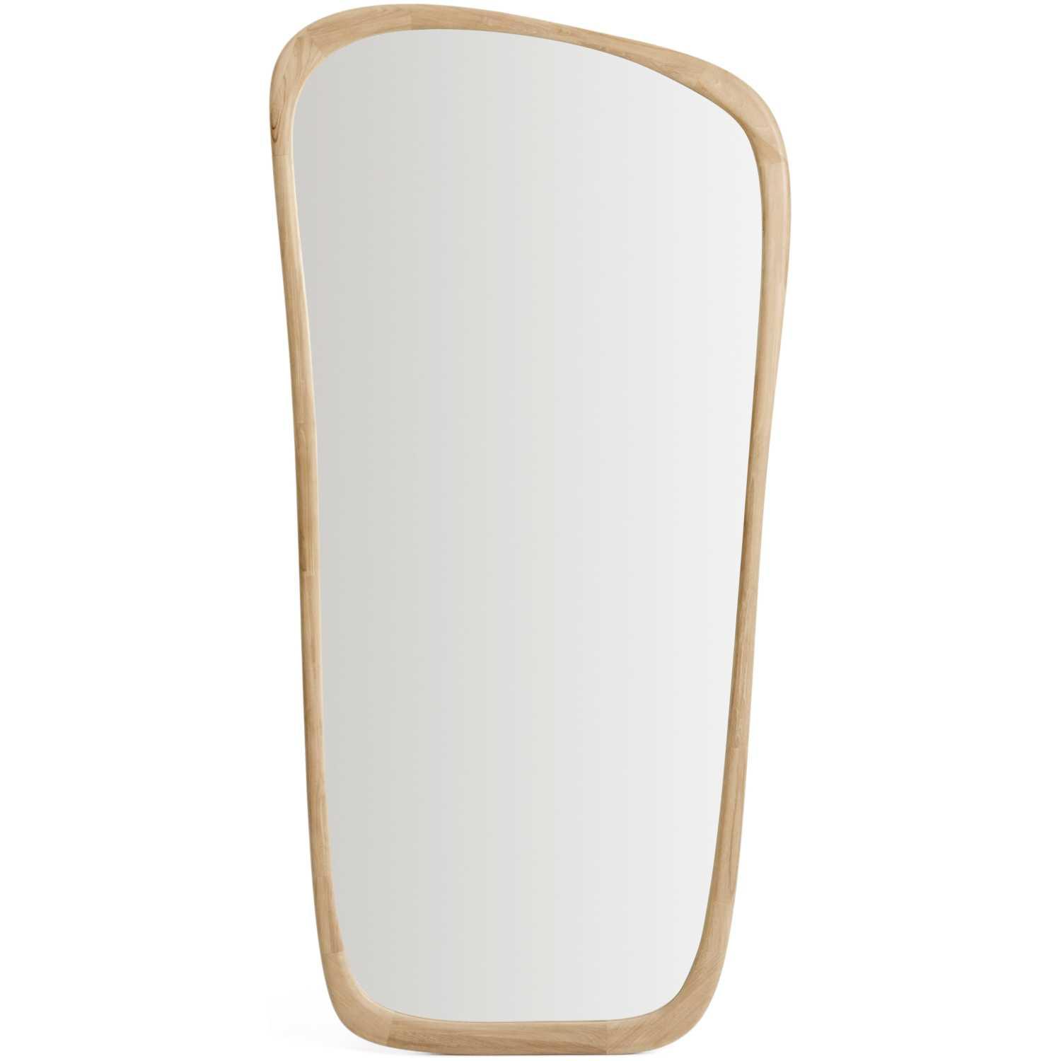 Wandspiegel Alura organisch Teakholz natur 94x192 FSC 100%