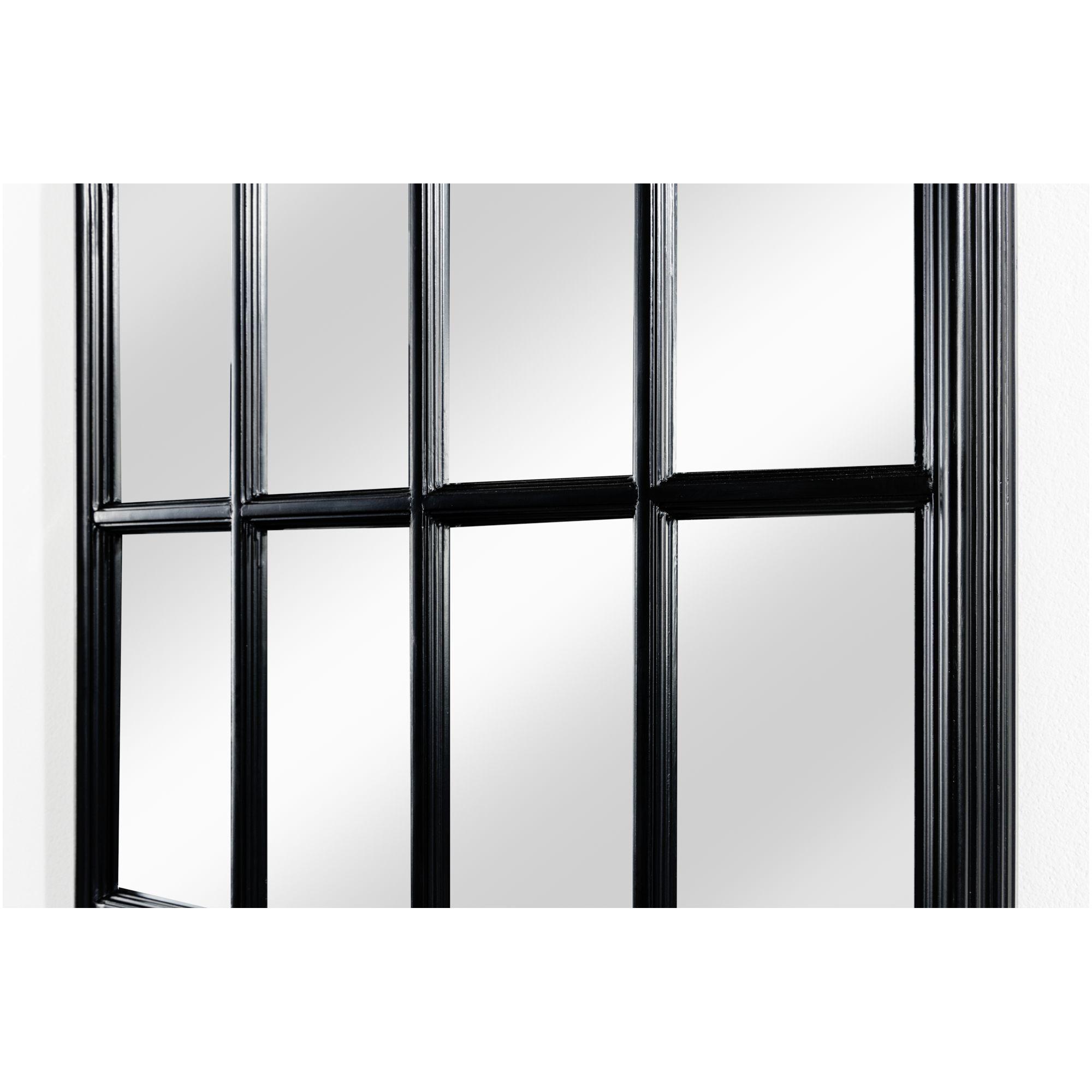 Wandspiegel Standspiegel Fenster Castle 140x60 schwarz