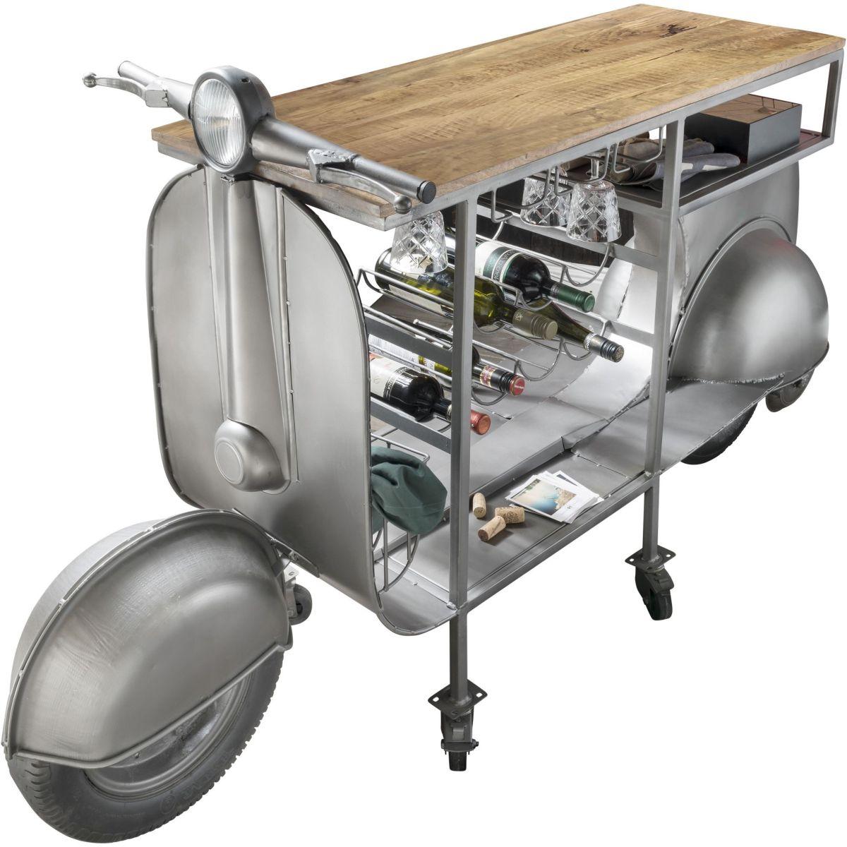 Bartheke Vespa Unikat silber