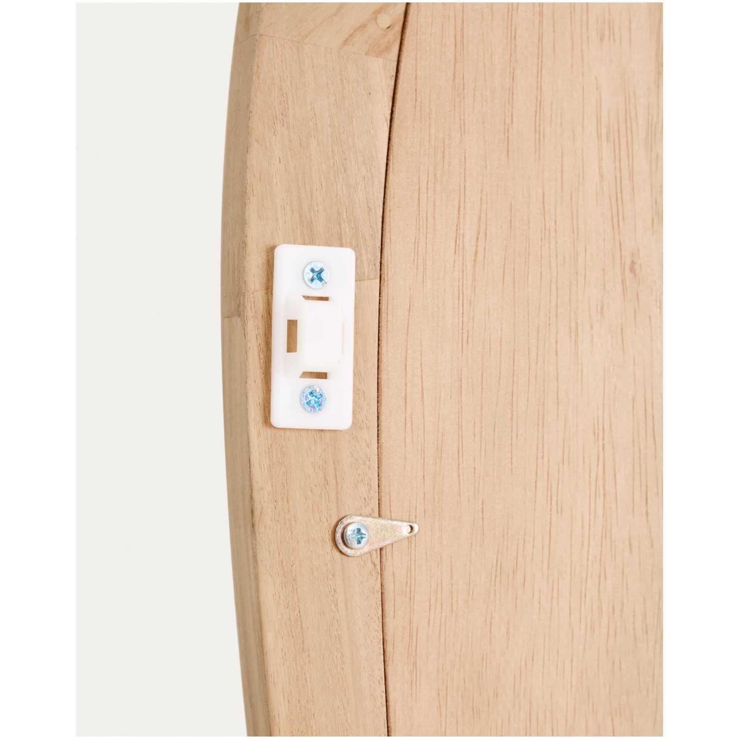 Wandspiegel Alura organisch Teakholz natur 94x192 FSC 100%