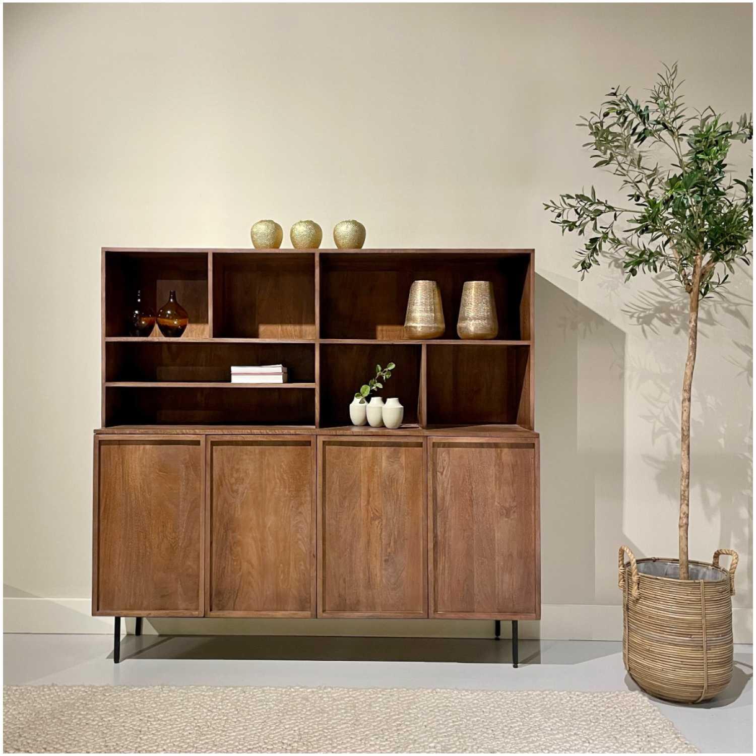Buffetschrank Elan Mangoholz natur 180x172