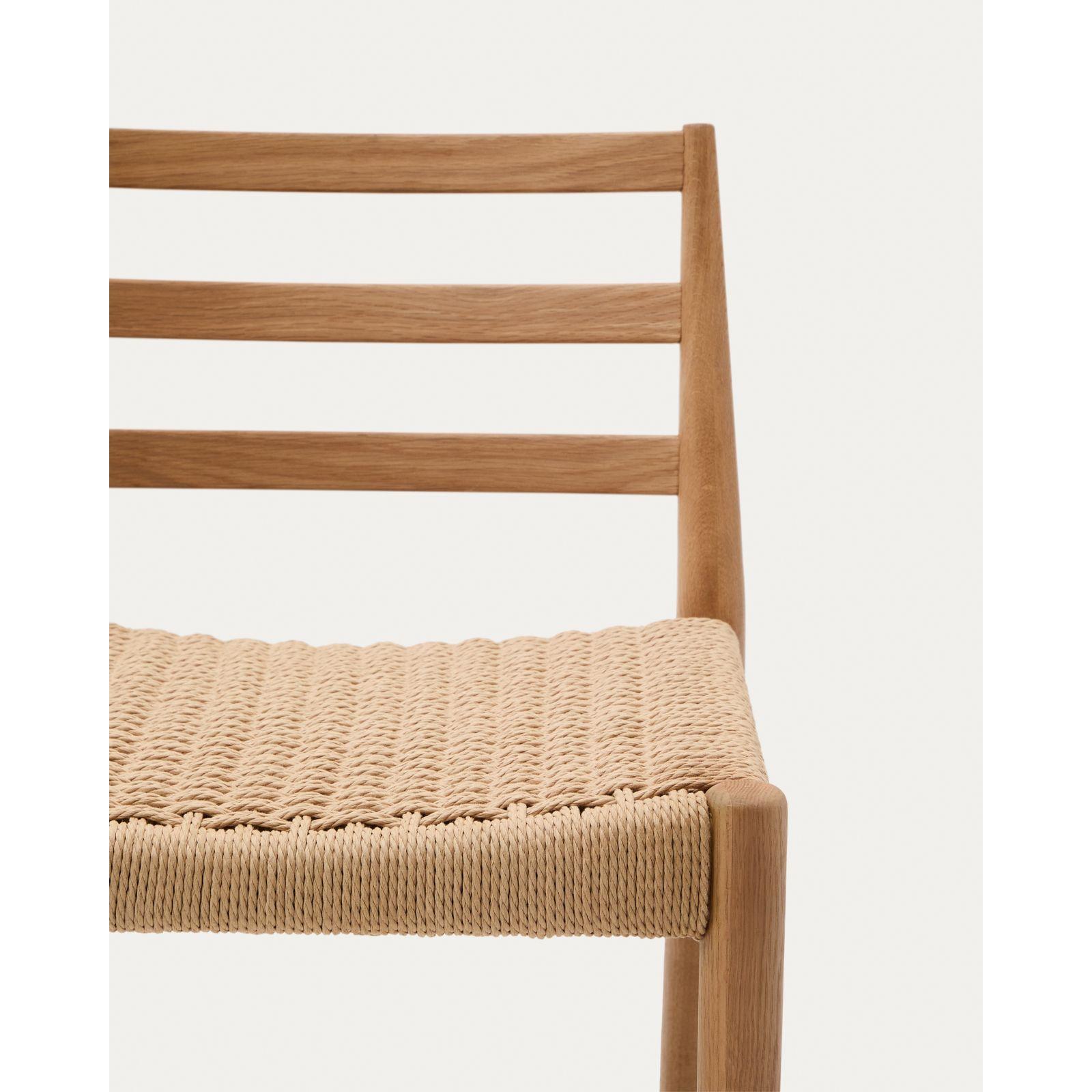 Barhocker Analy Eichenholz massiv natur Sitzhöhe 70 100% FSC