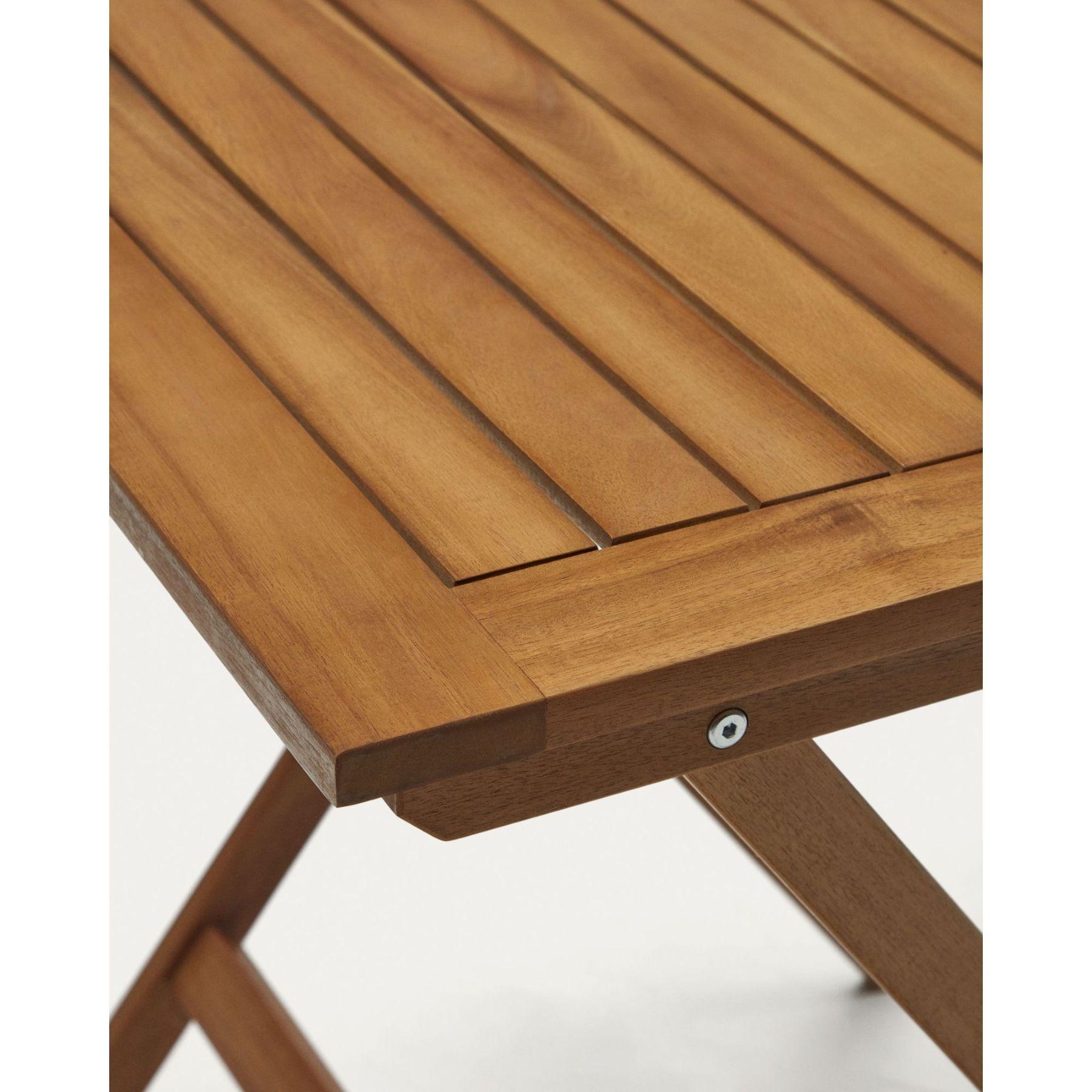 Gartenklapptisch Sadirar aus massivem Akazienholz 70x70