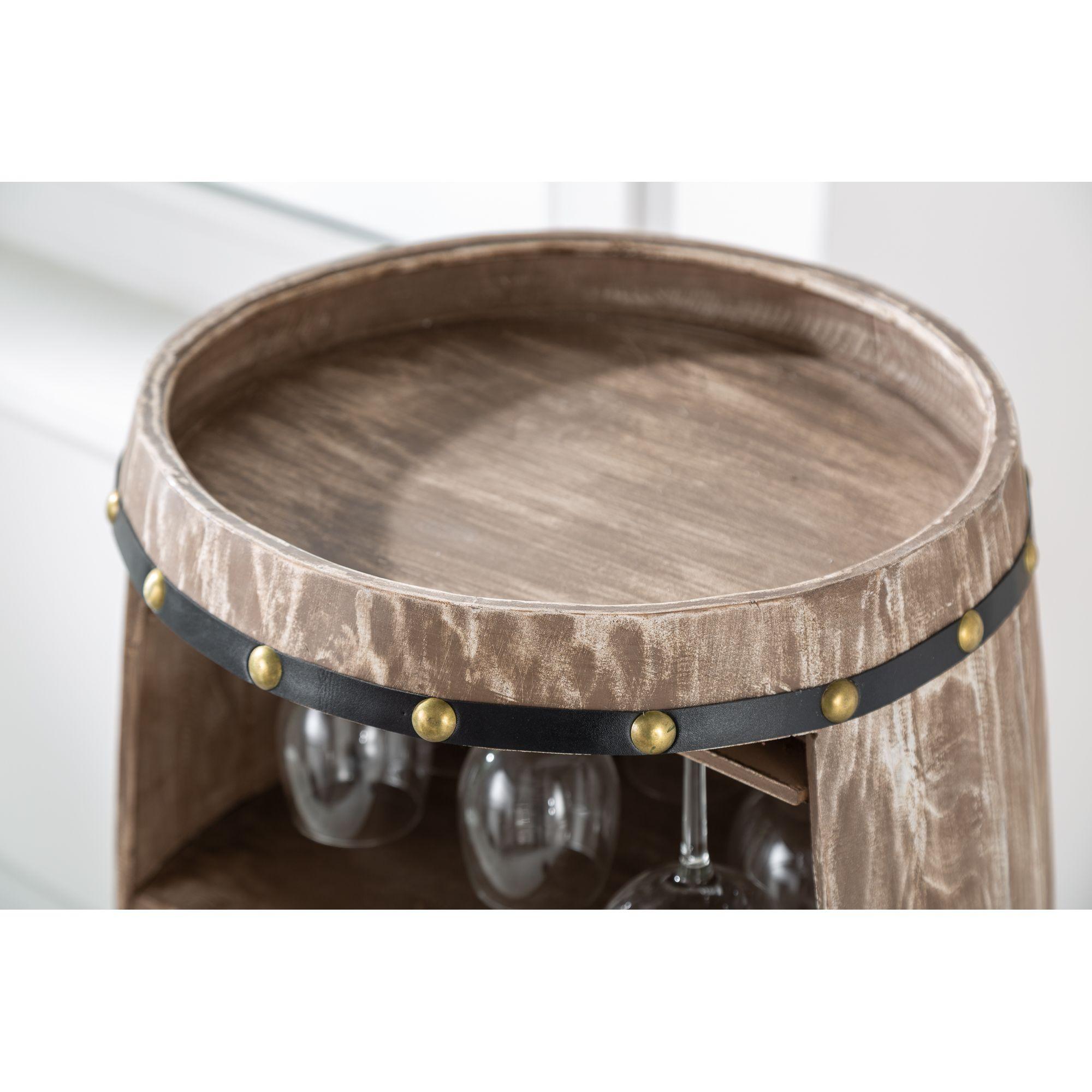Weinfass Weinregal Winery halb 97cm natur