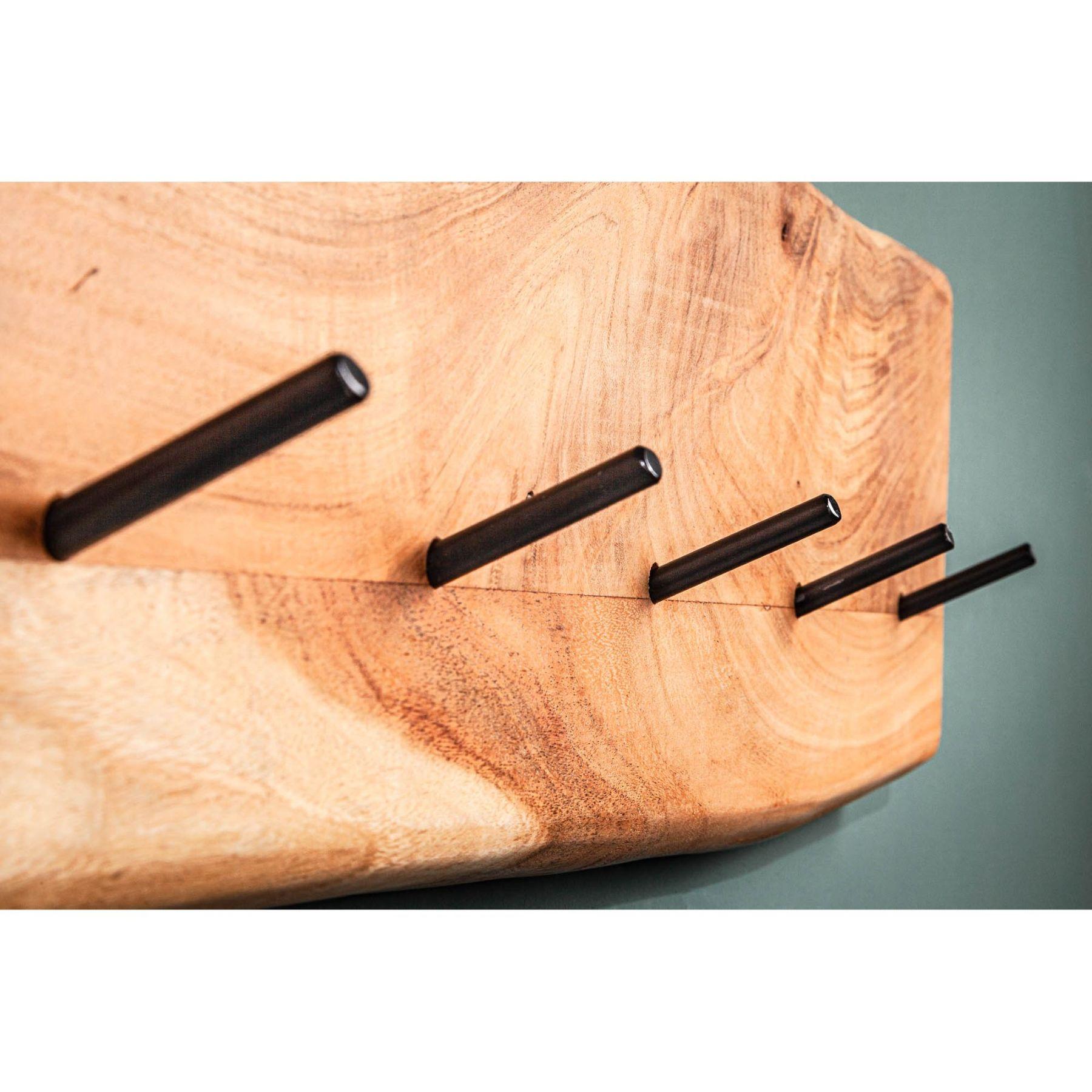 Wandgarderobe Eclipse 80cm Akazie Baumkante