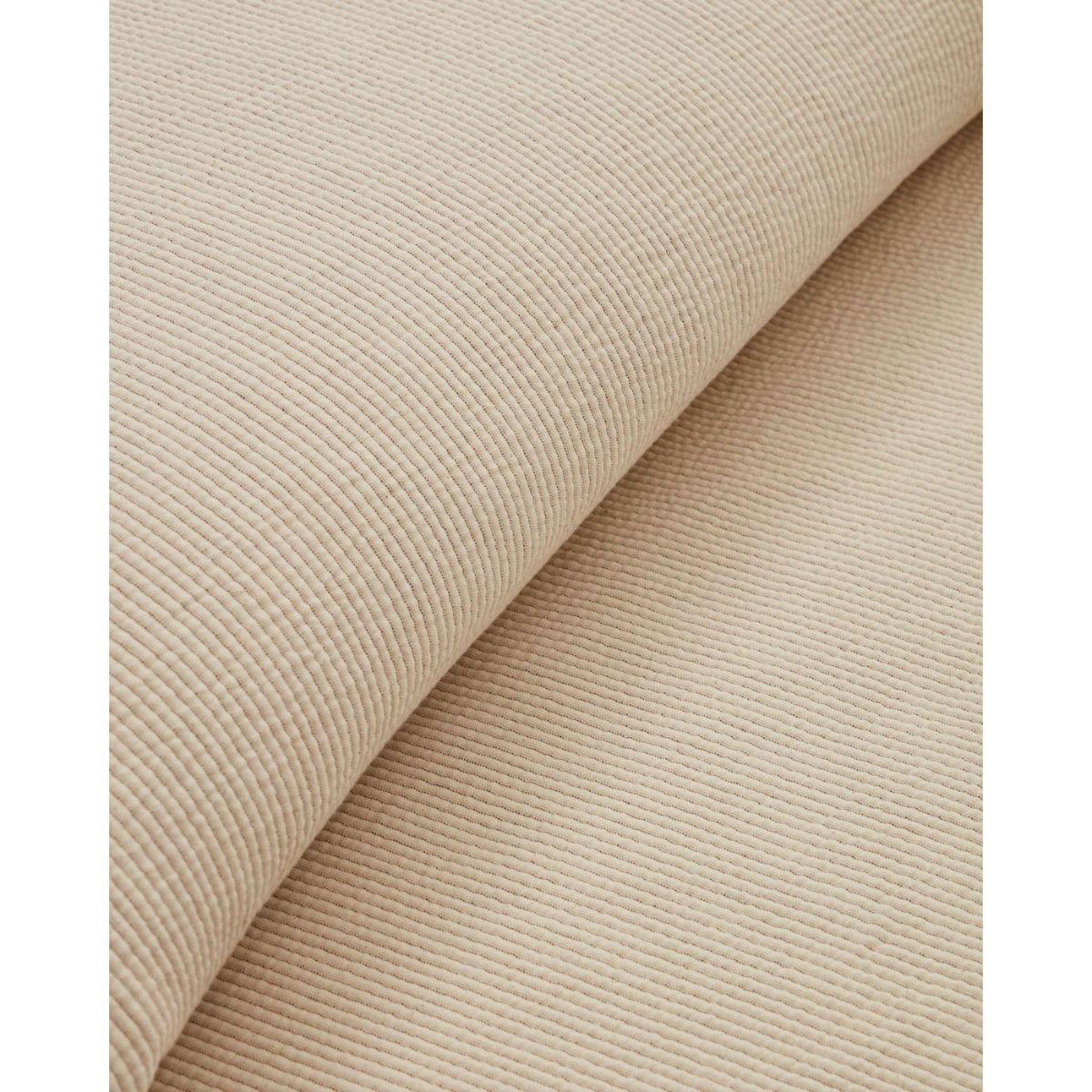 Bedar Tagesdecke 100% Baumwolle in Beige für Bett von 160/180 cm