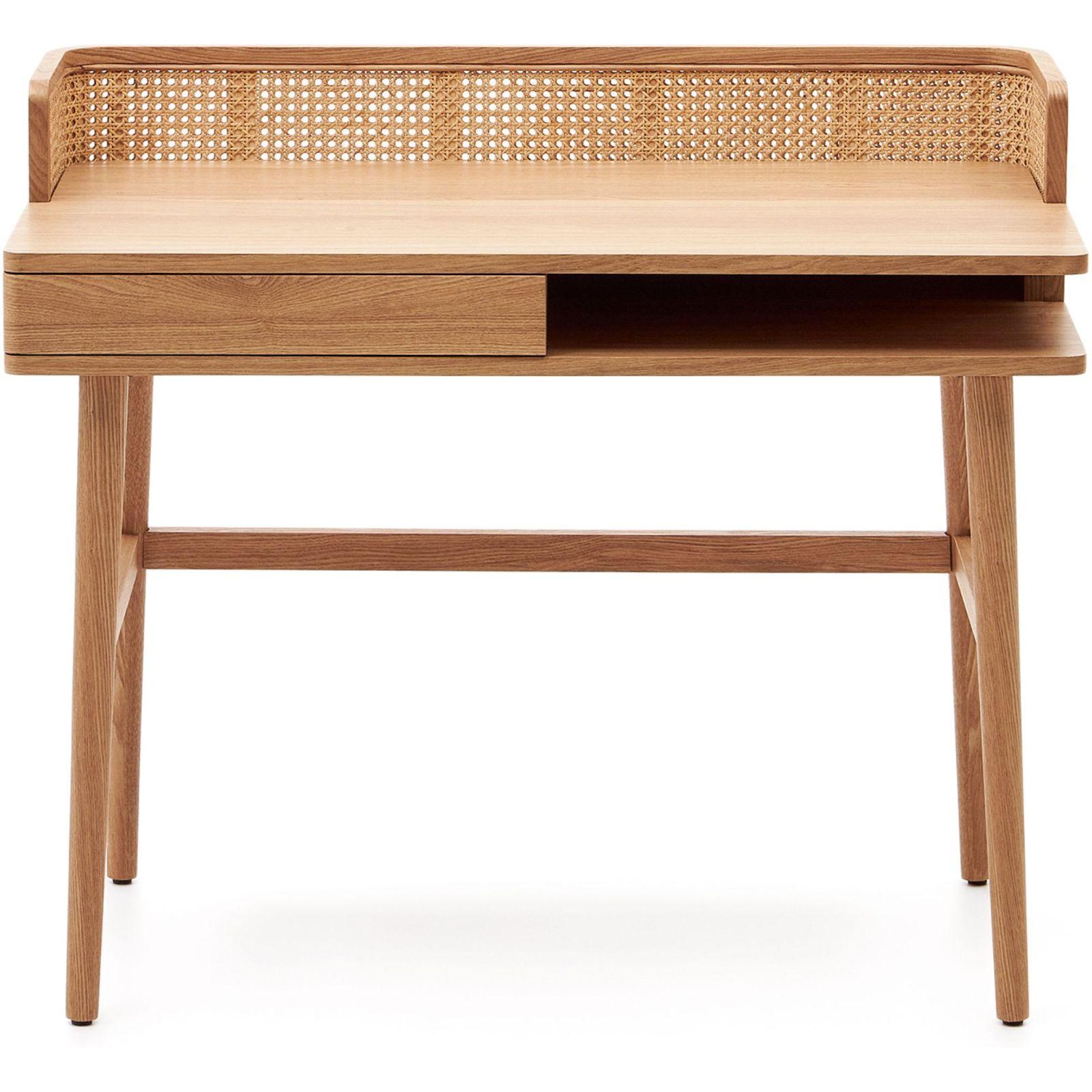 Schreibtisch Araxi Eschenholz Wienergeflecht 105x62