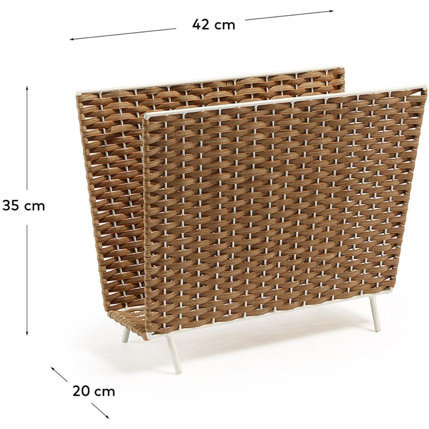 Zeitungsständer Shibori Rattan