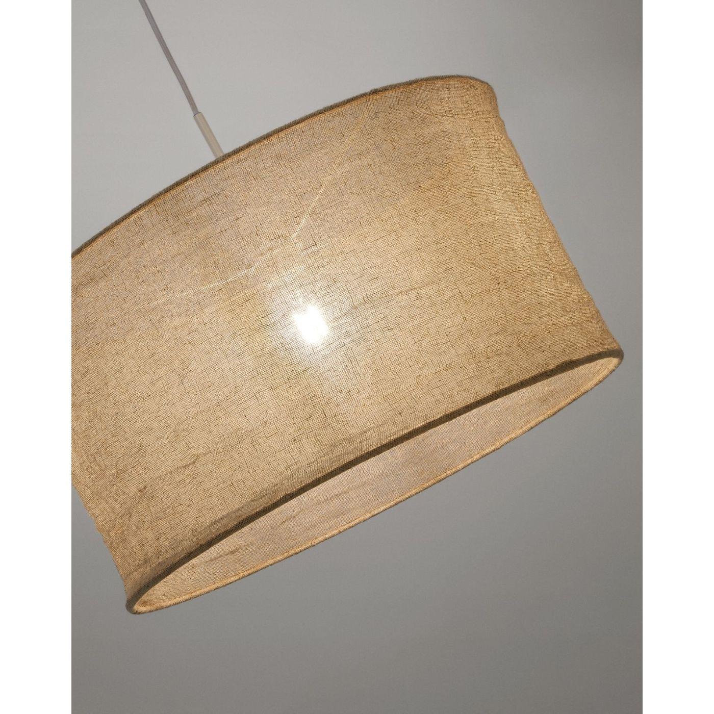 Lampenschirm für Deckenlampe Mariela Leine beige 50x50