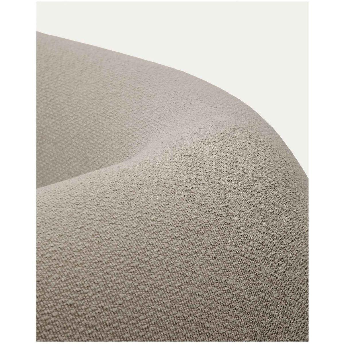 2-Sitzer-Modularsofa Martina mit Chenille und Chaiselongue rechts in Steinton 230 cm
