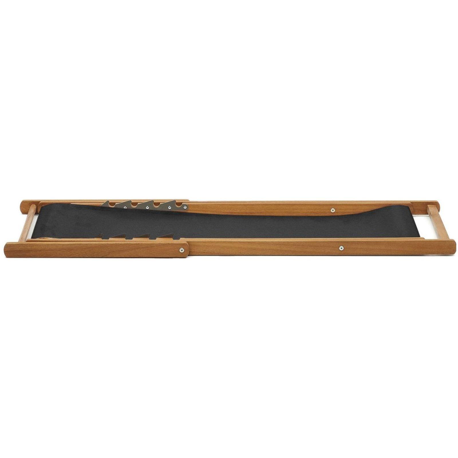 Liegestuhl Lounger schwarz (verstellbar)