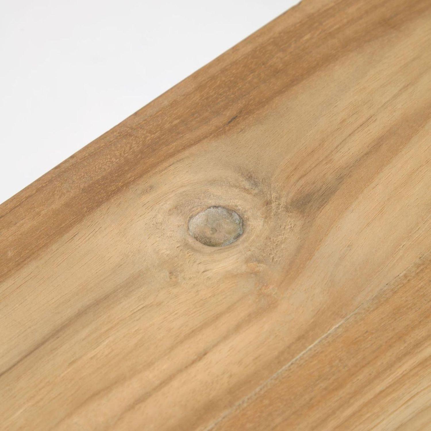Holzbank Fajat Safara aus massivem recyceltem Teakholz 100
