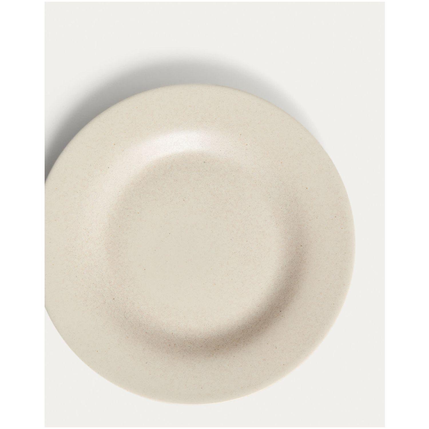 Dessertteller Sarel aus Keramik in Beige