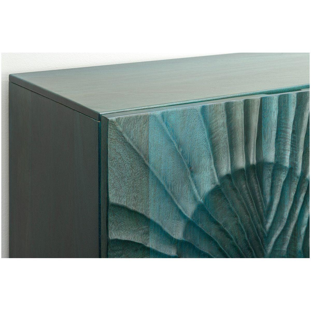 Highboard Vintage Baraya 120 Mangoholz grün
