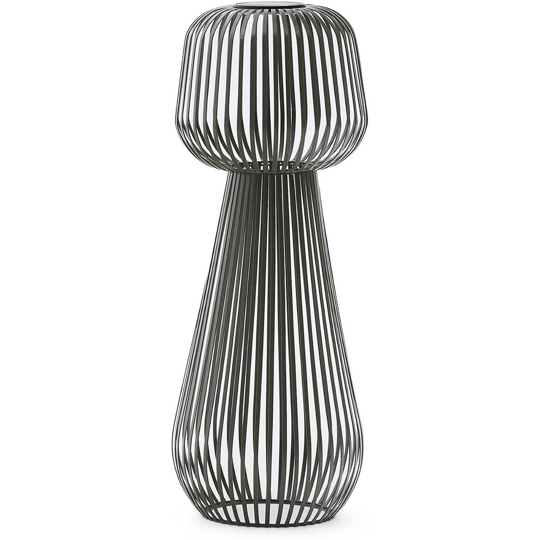 Solar-Stehlampe Reiba aus grünem Metall