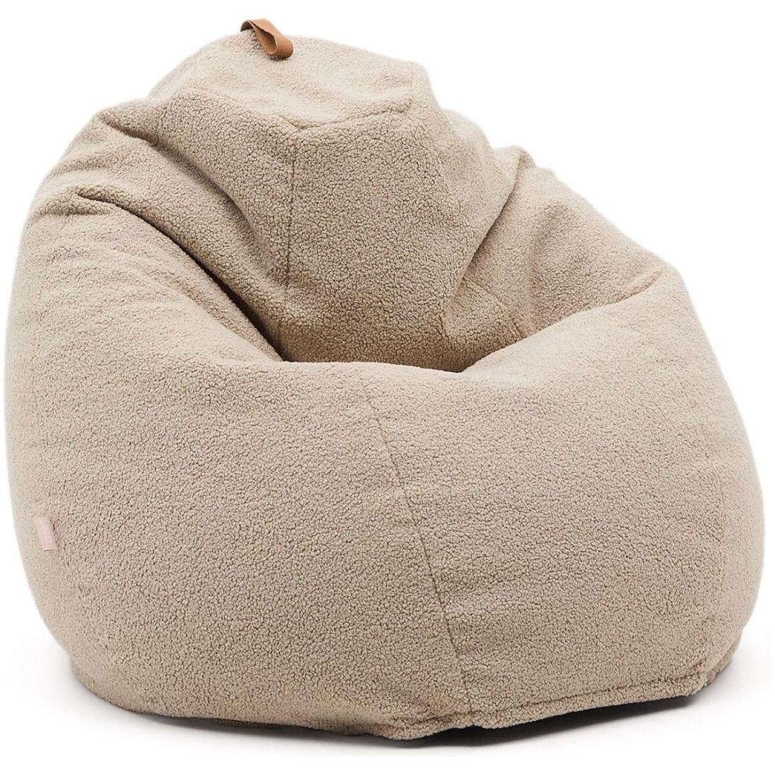 Sitzsack Vicka Bouclé Stoff beige 70x70
