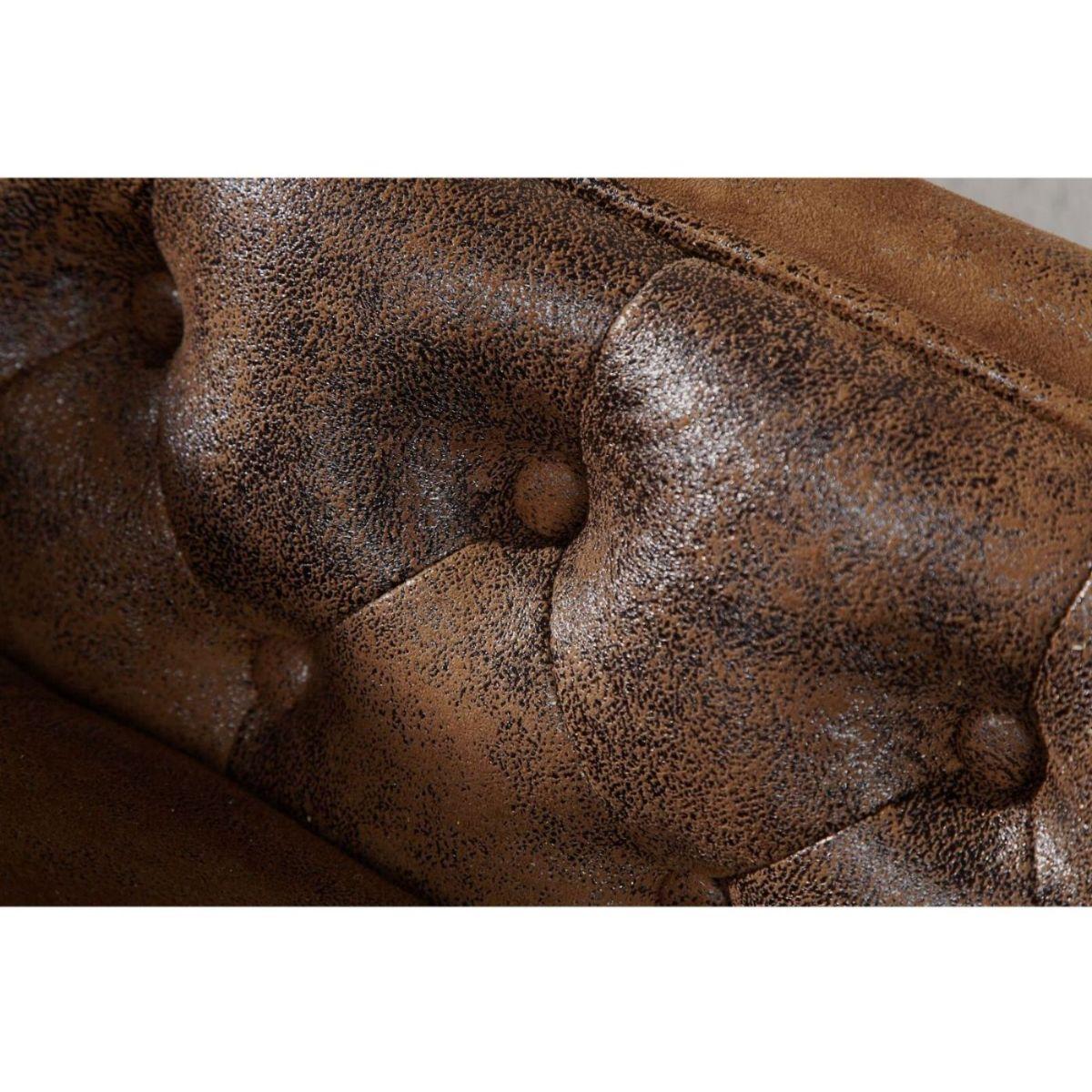 Chesterfield Recamiere braun Vintage