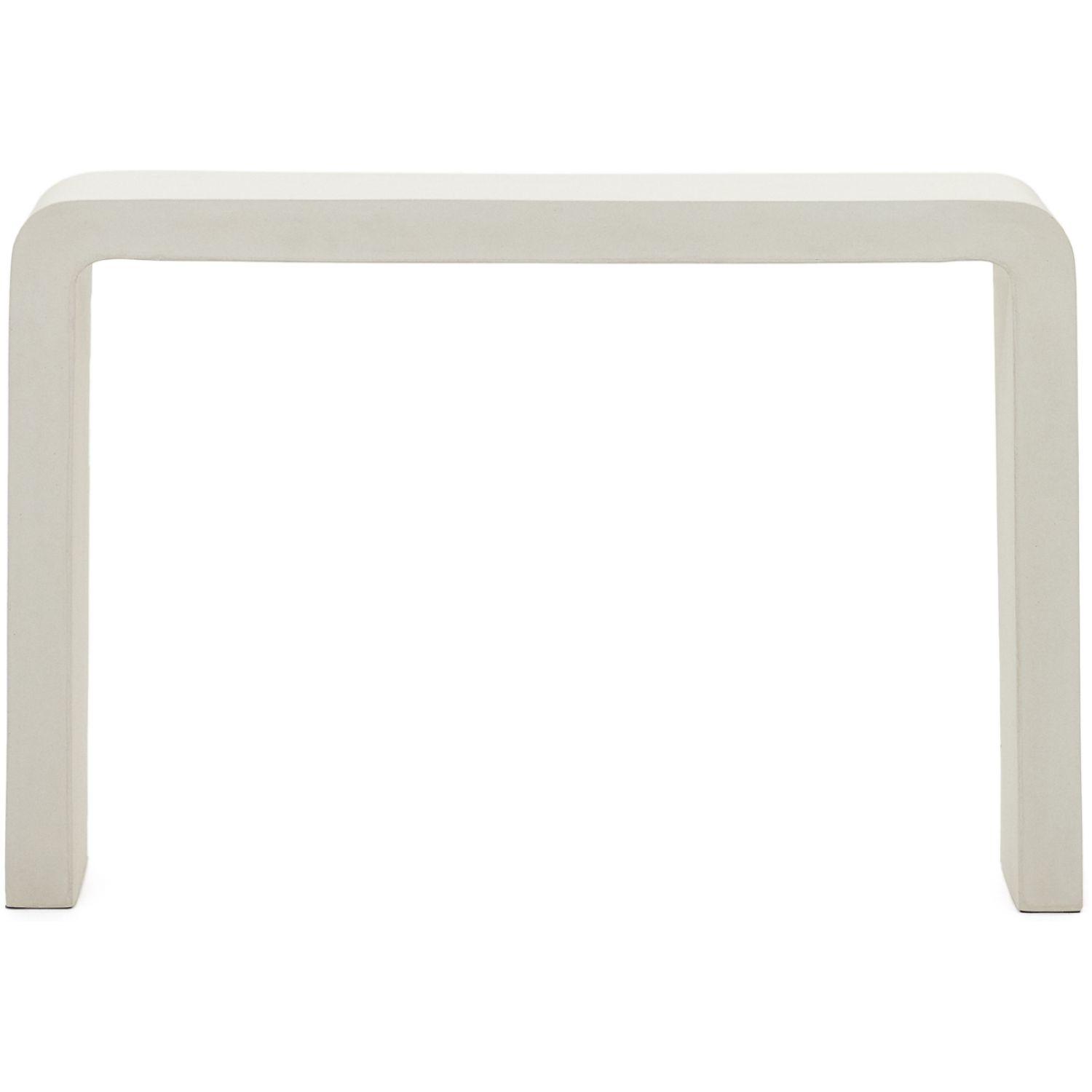 Garten Konsole Aiguablava Zement weiss matt 120