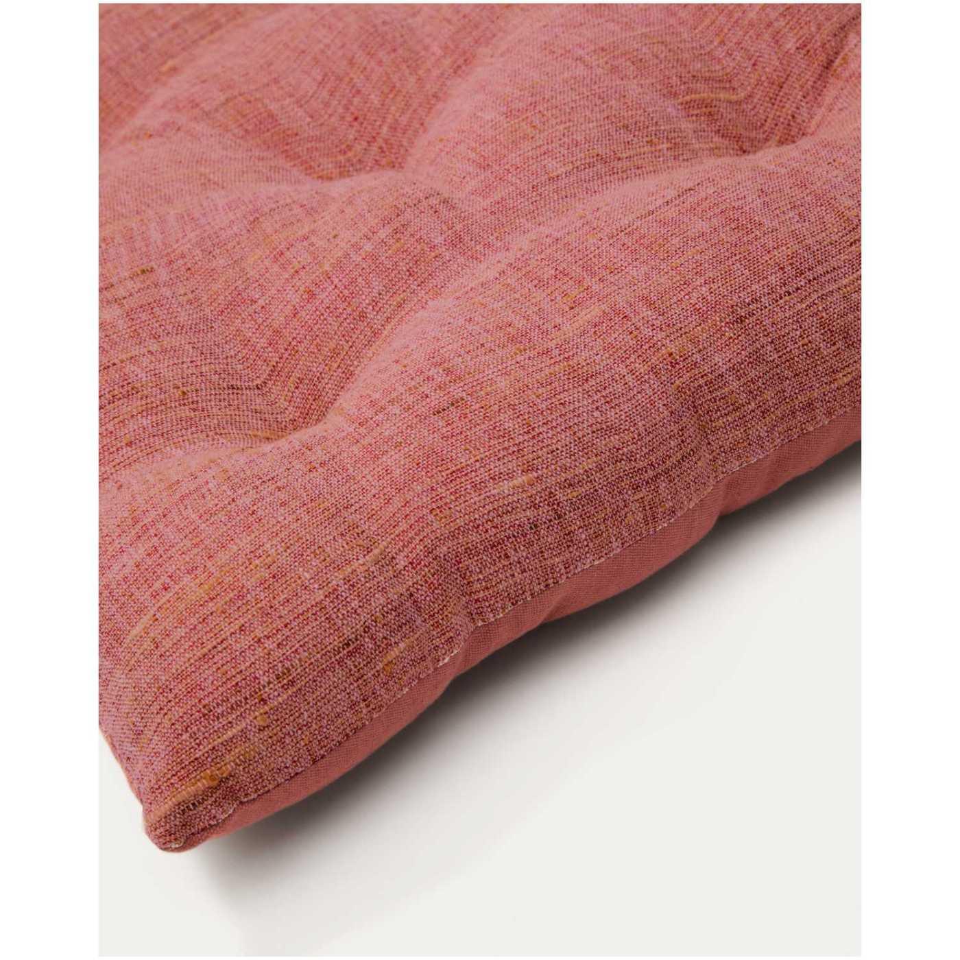 Stuhlkissen quadratisch Aren Stoff rosa 45x45
