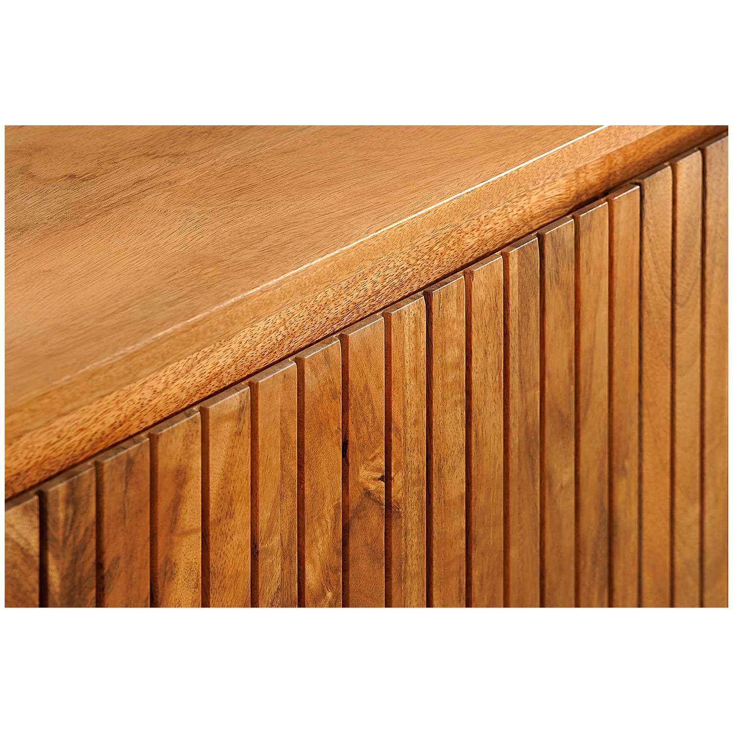 Sideboard abgerundet Cazeno Mangoholz natur 160