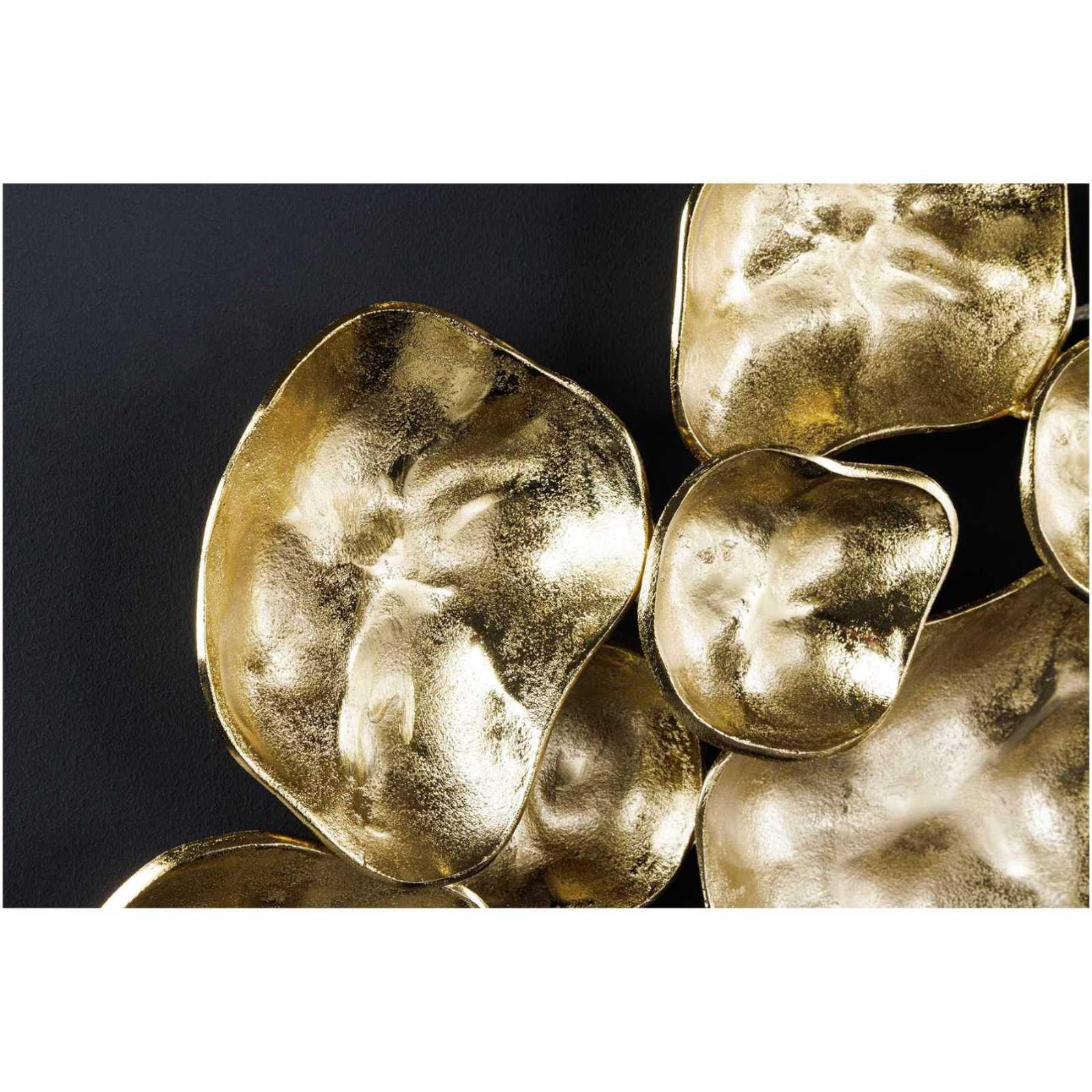 Wanddekoration Bowl Metall gold 100cm Handgemacht