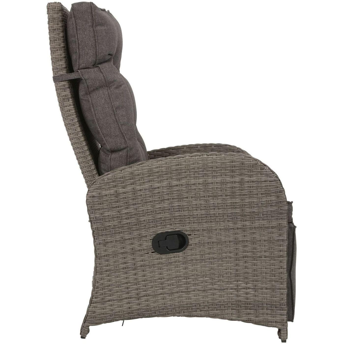 Poly Rattan Gartensessel Gruppe Melina (verstellbar)