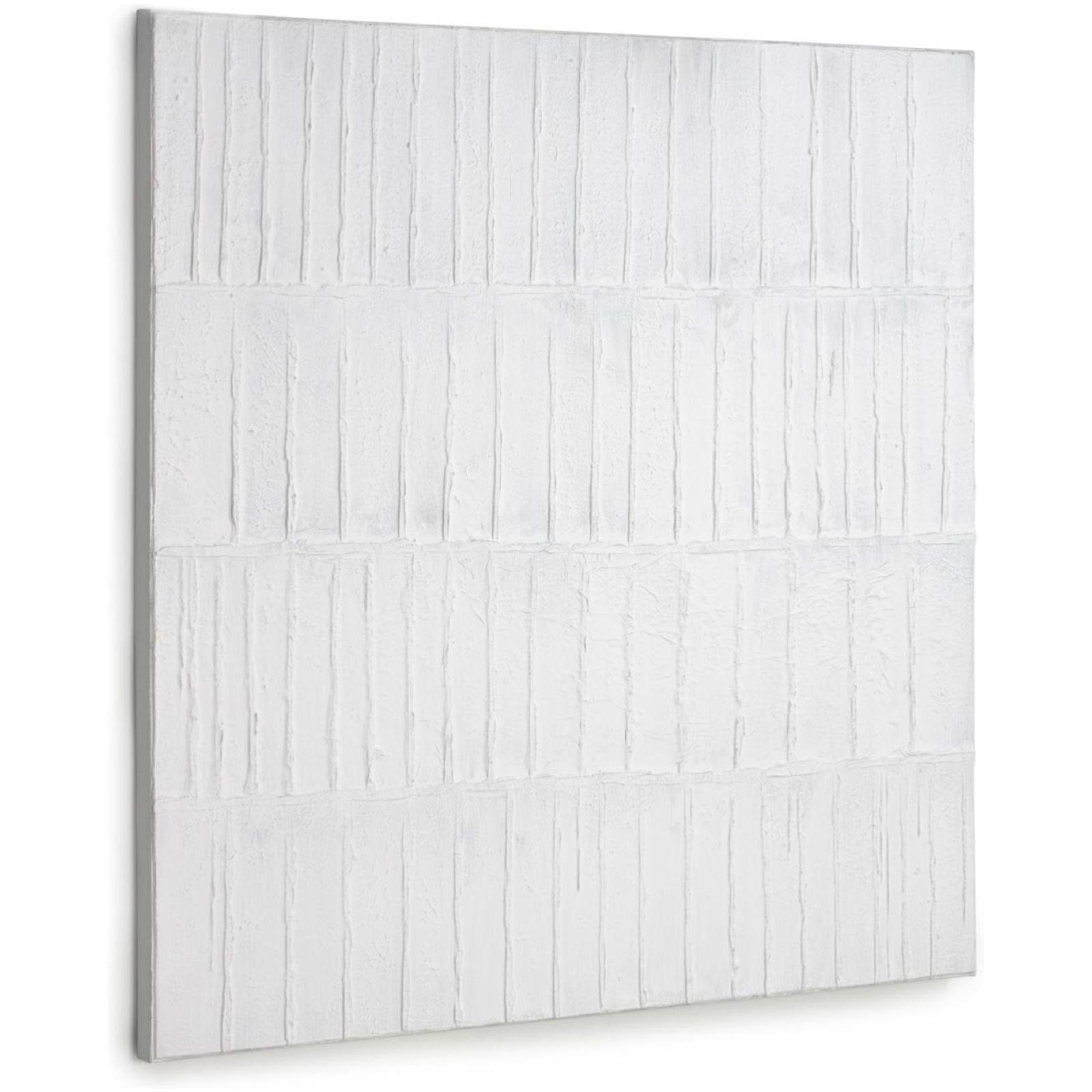 Bild Basilisa in grau und weiss 90x90