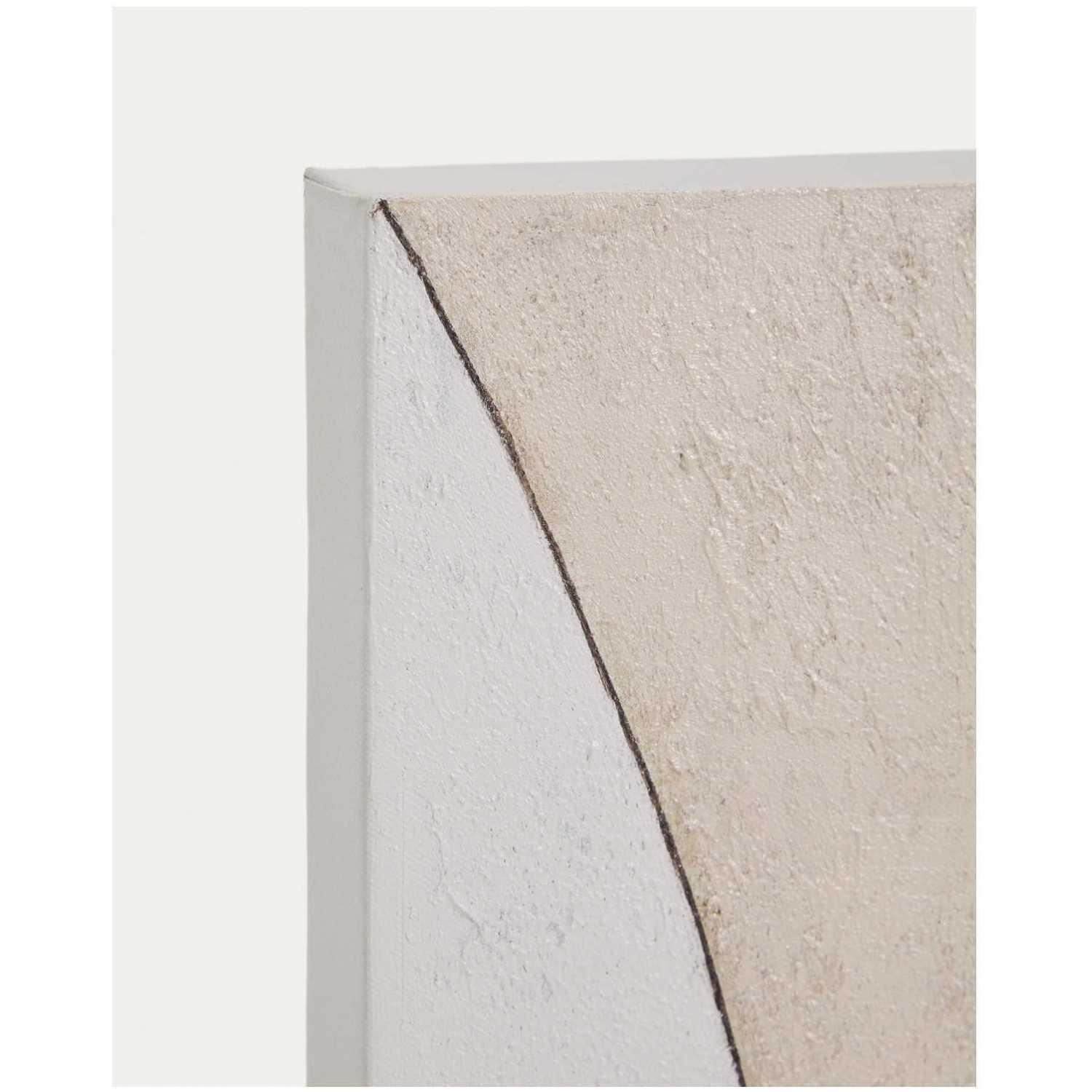 Abstrakte Leinwand Marvilo Grau und Senfgelb 80x100