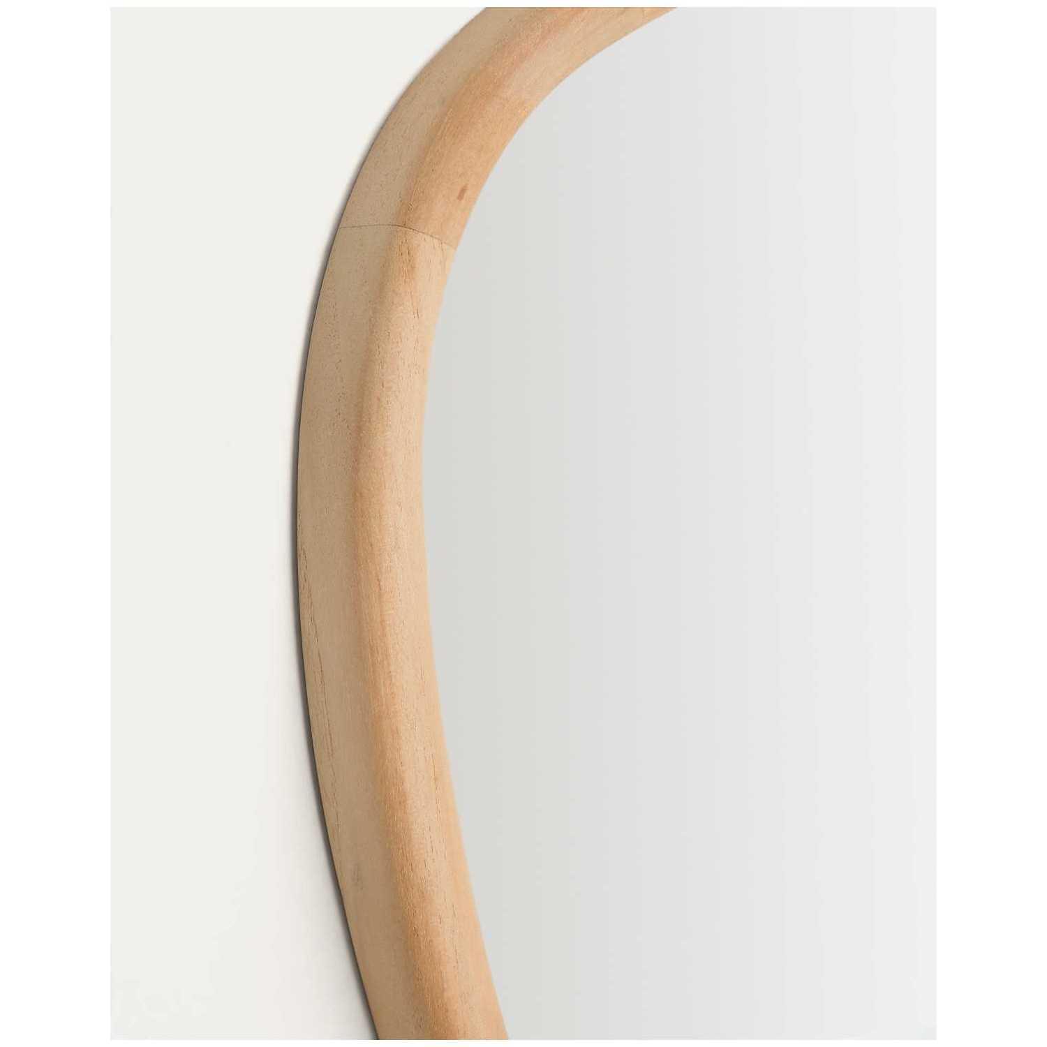 Wandspiegel Alura organisch Teakholz natur 45.5x47 FSC 100%