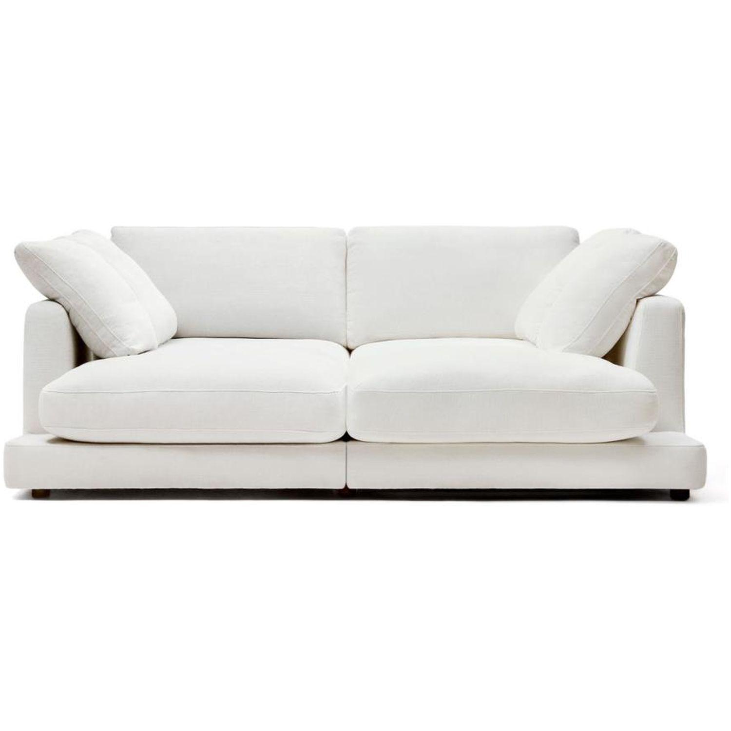 Sofa mit 2 Longchair Liegewiese Gala Stoff weiss 210x193