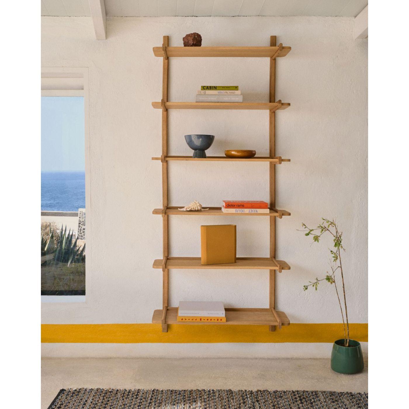 Wandregal 110 Modular Sitra Eichenholz massiv natur 6er