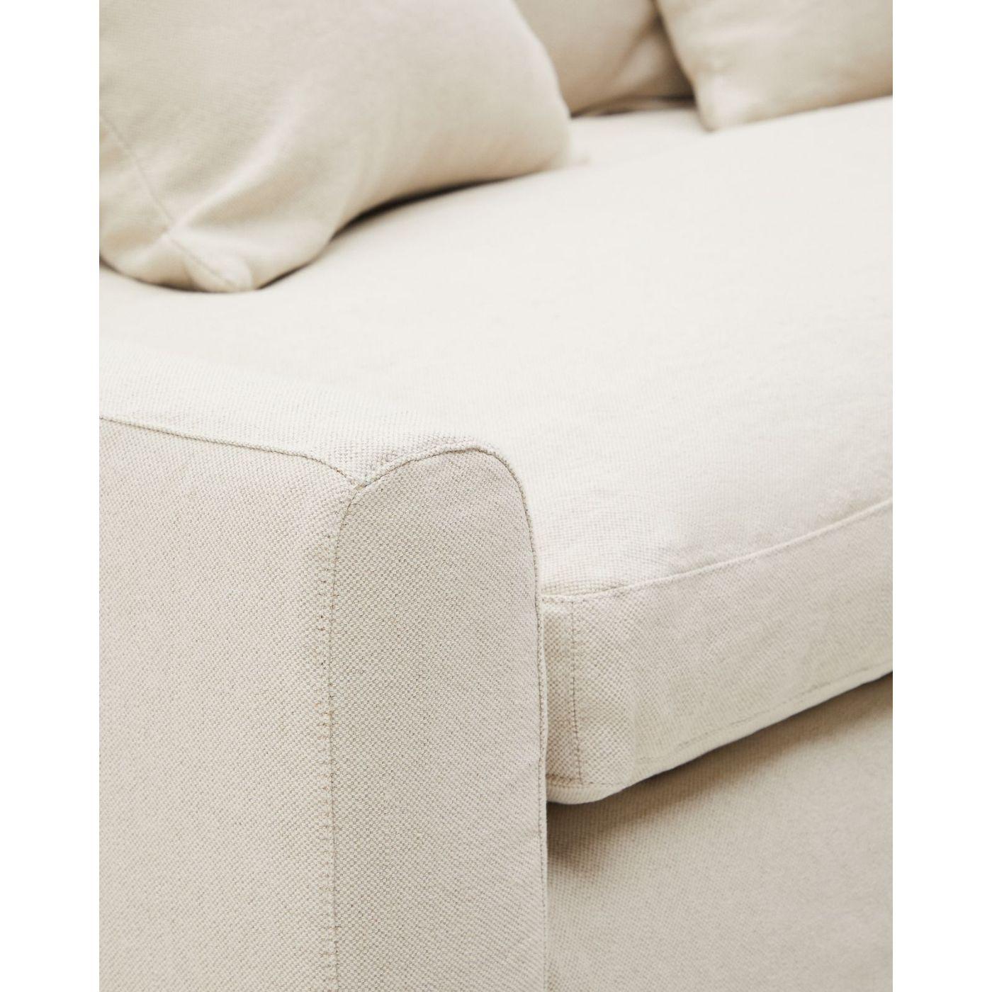 Ersatzbezug Sofa Zenira 3-Sitzer-Sofa Leinen beige 230