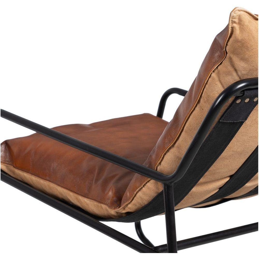 Vintage Leder Schaukelsessel Carlito braun