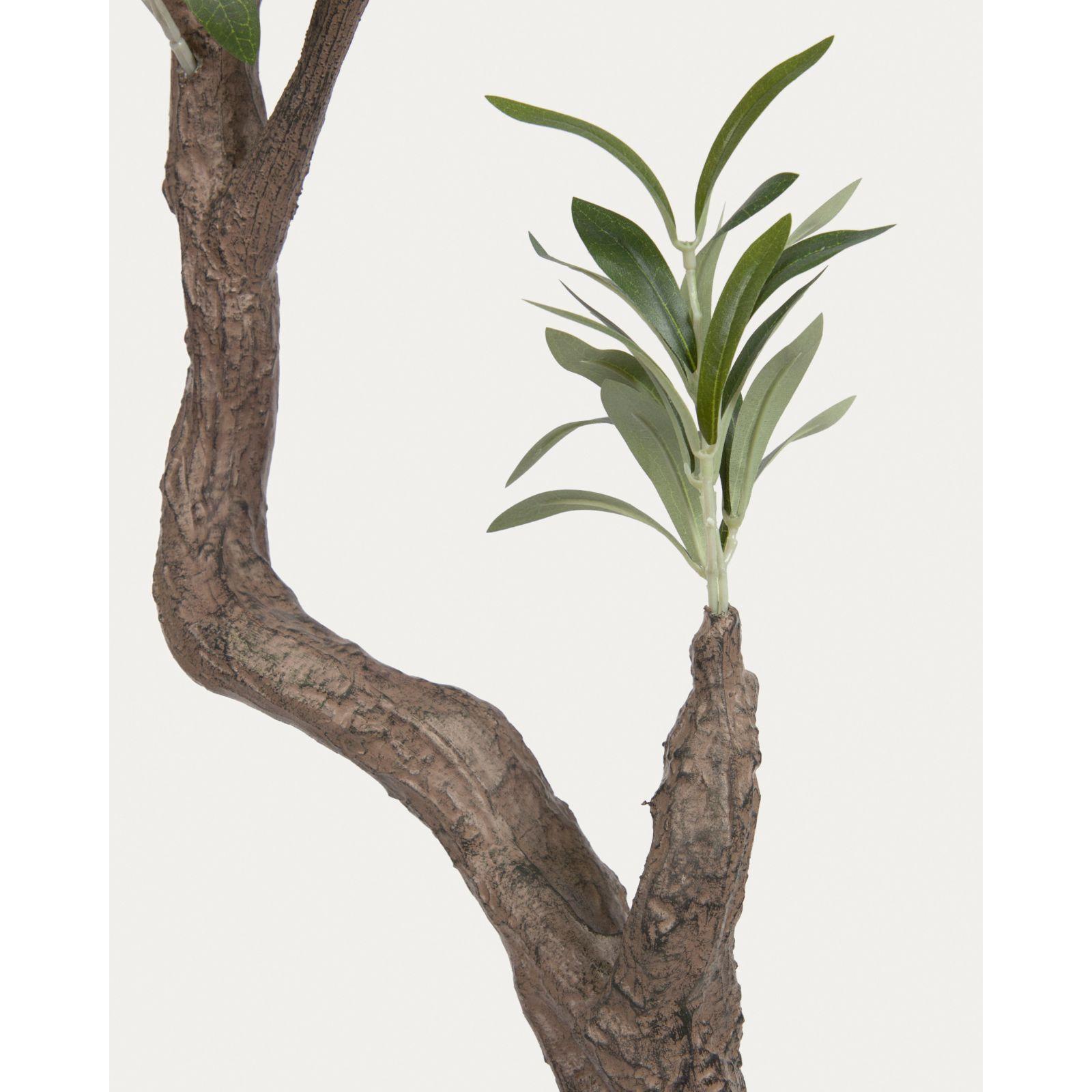 Olivo Kunstpflanze mit Topf schwarz 140 cm