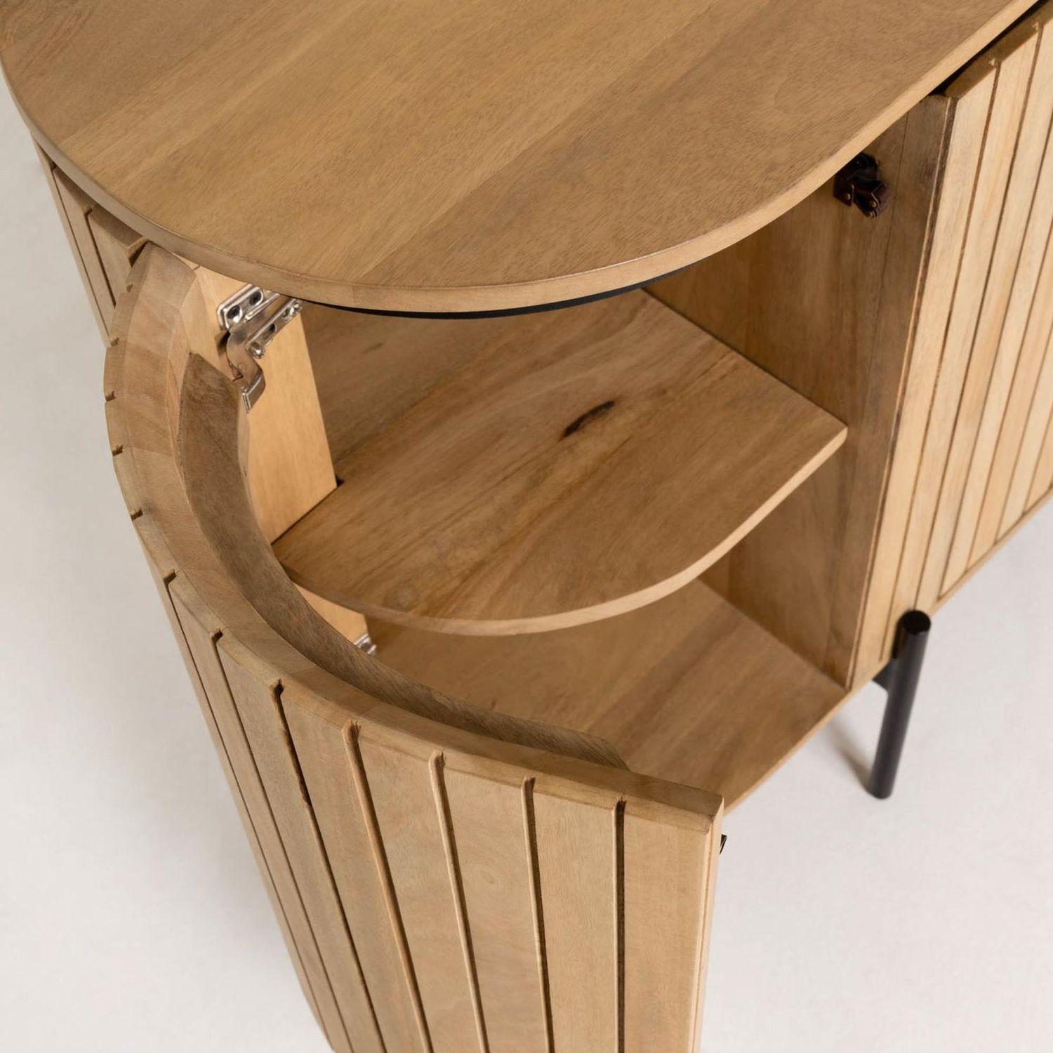 Sideboard  Licia mit 4 Türen Mangoholz natur 170