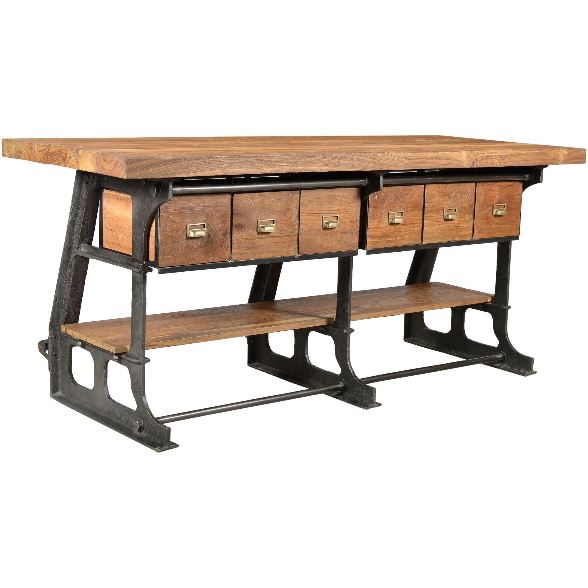 Bartheke Tresen Teak Industrial 211