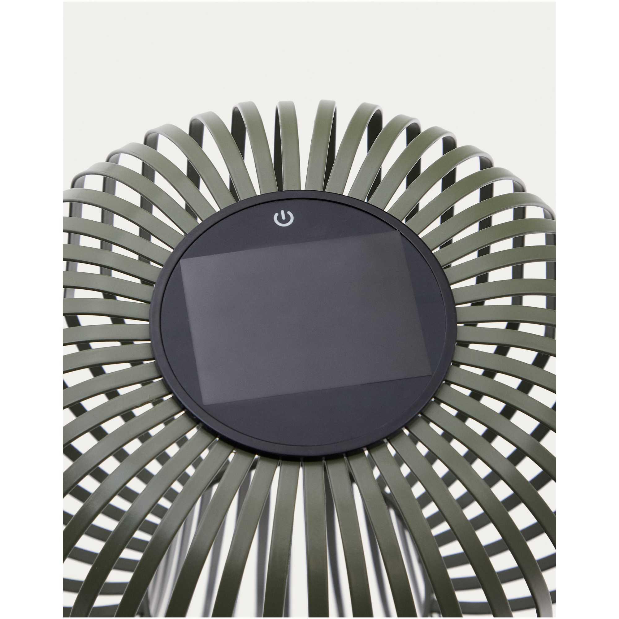 Solar-Stehlampe Reiba aus grünem Metall
