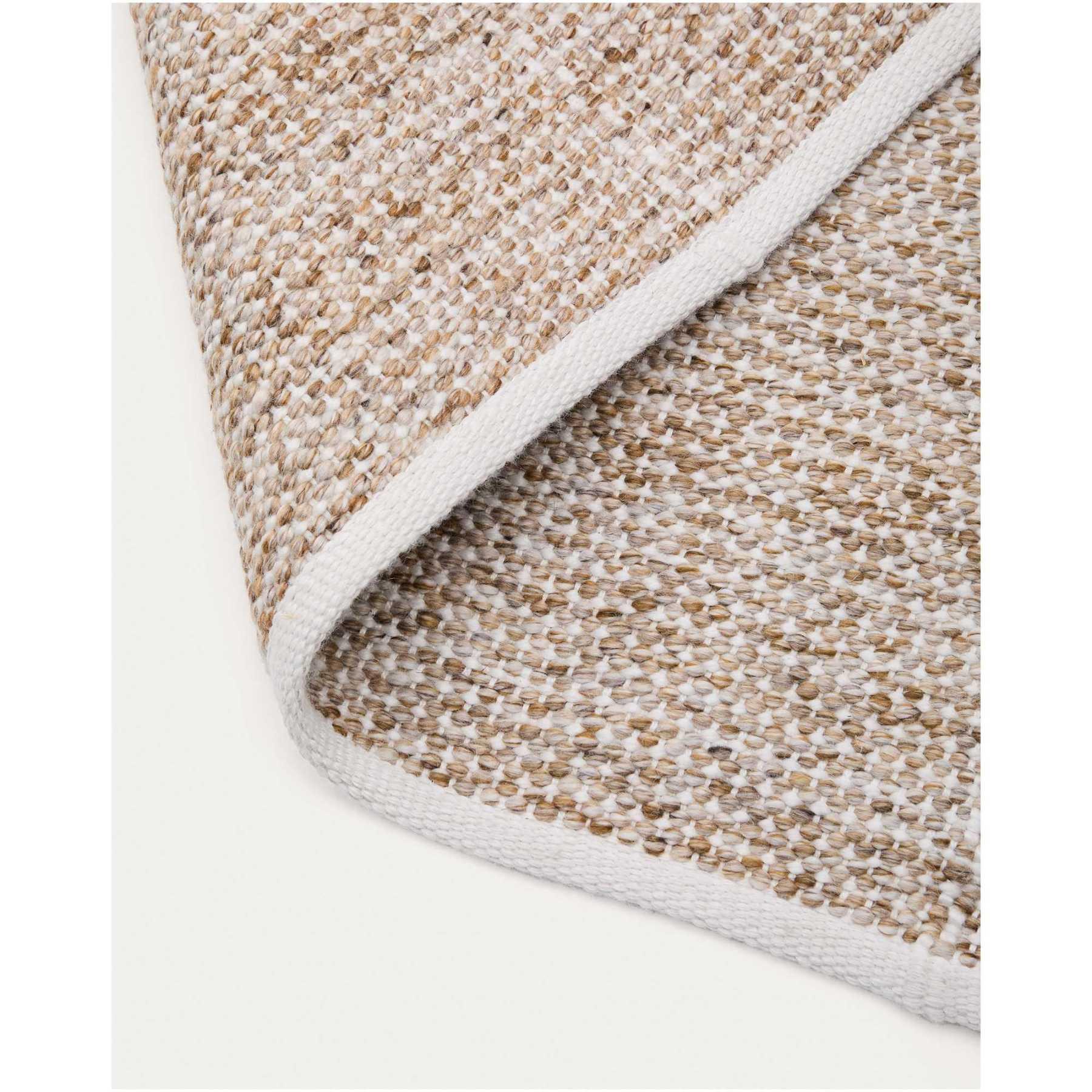 Gartenteppich Outdoor Nalian 100% PET kariert beige 200x300