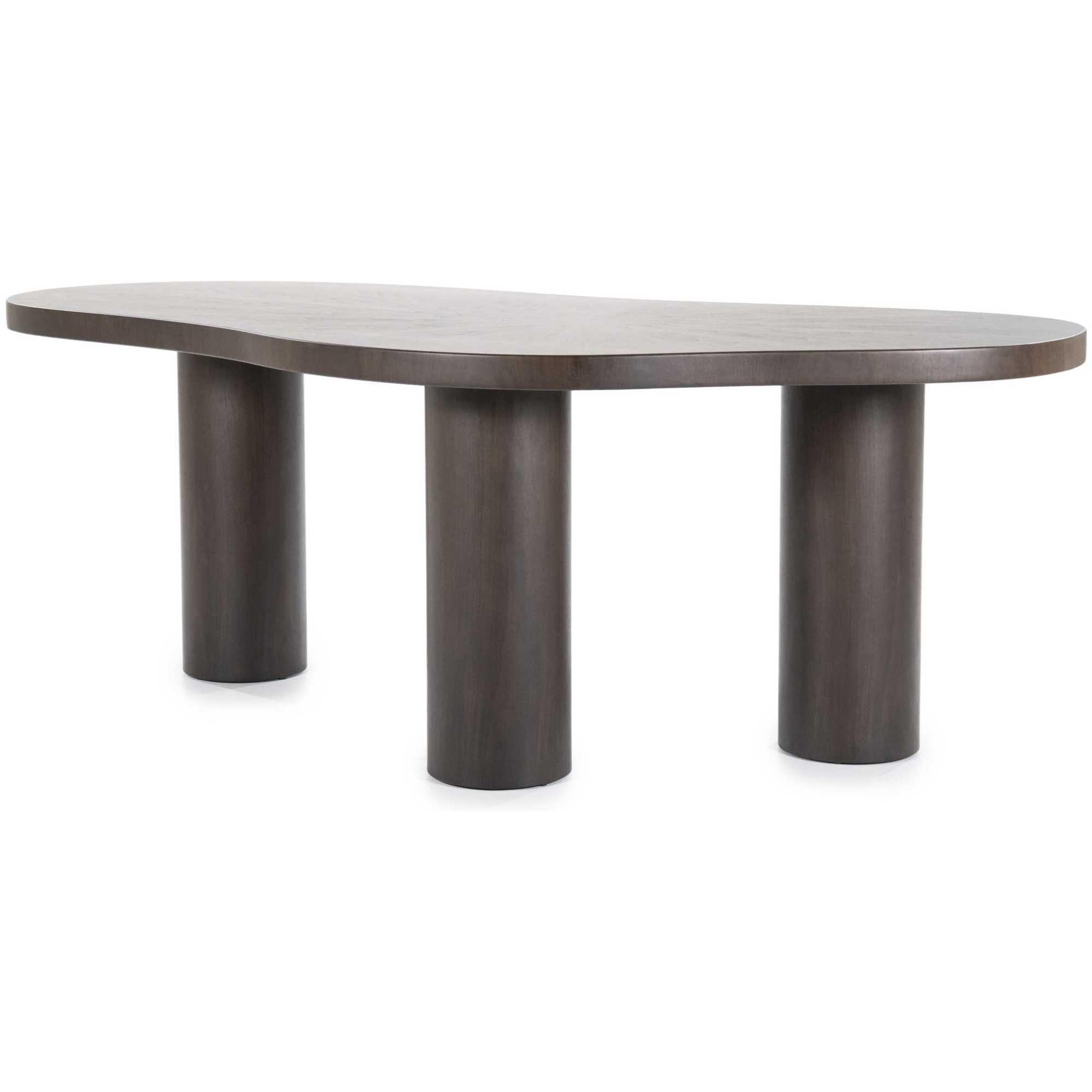 Esstisch Holztisch organisch Charlie Nussbaumfurnier 215x110
