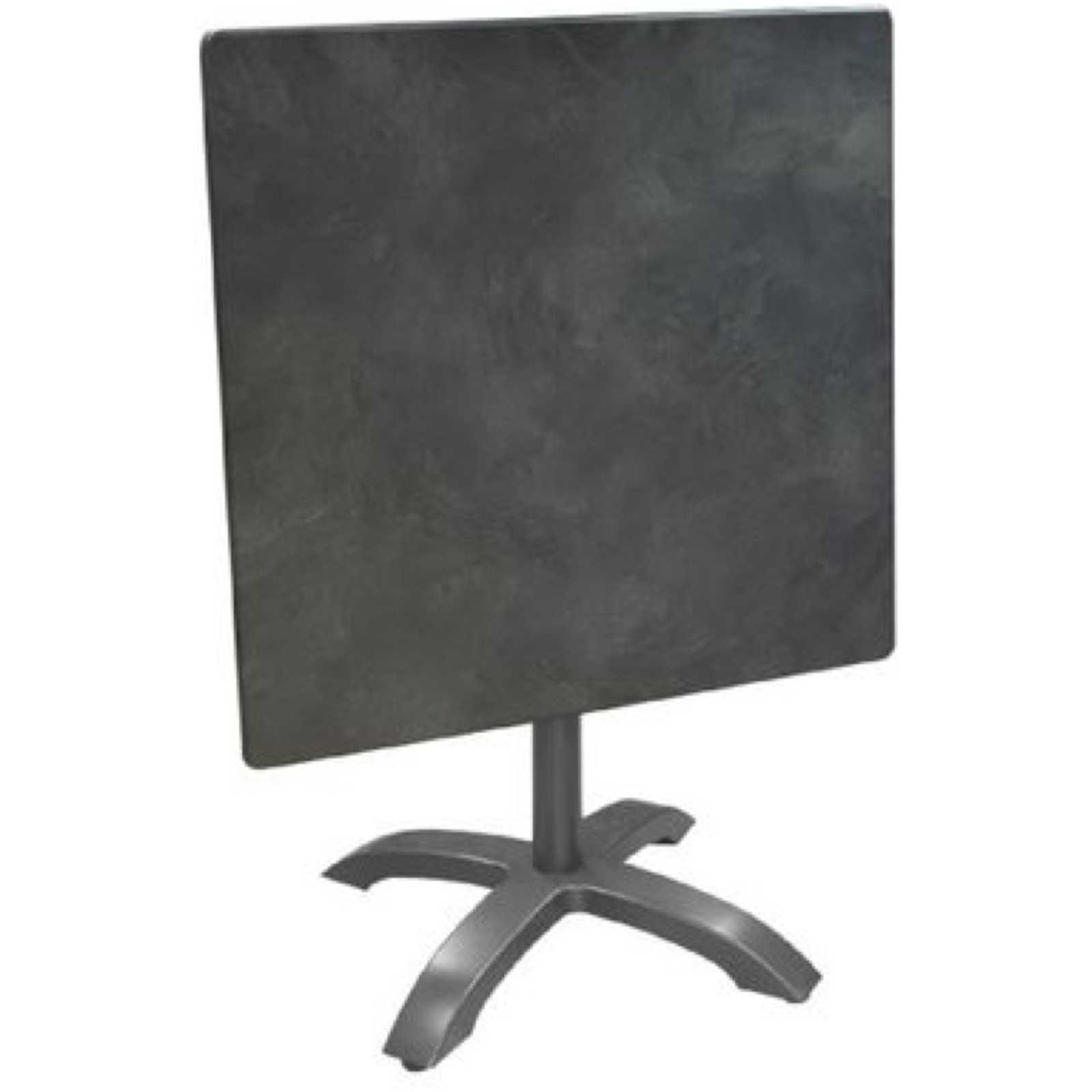 Gartentisch quadratisch Bistro 3 Aluminium anthrazit Platte HPL 80x80