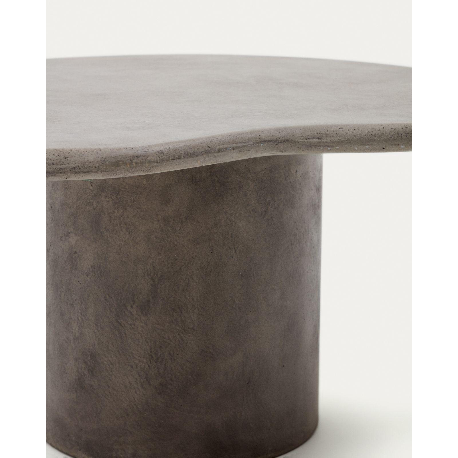 Couchtisch Macarella Zement grau 83x77
