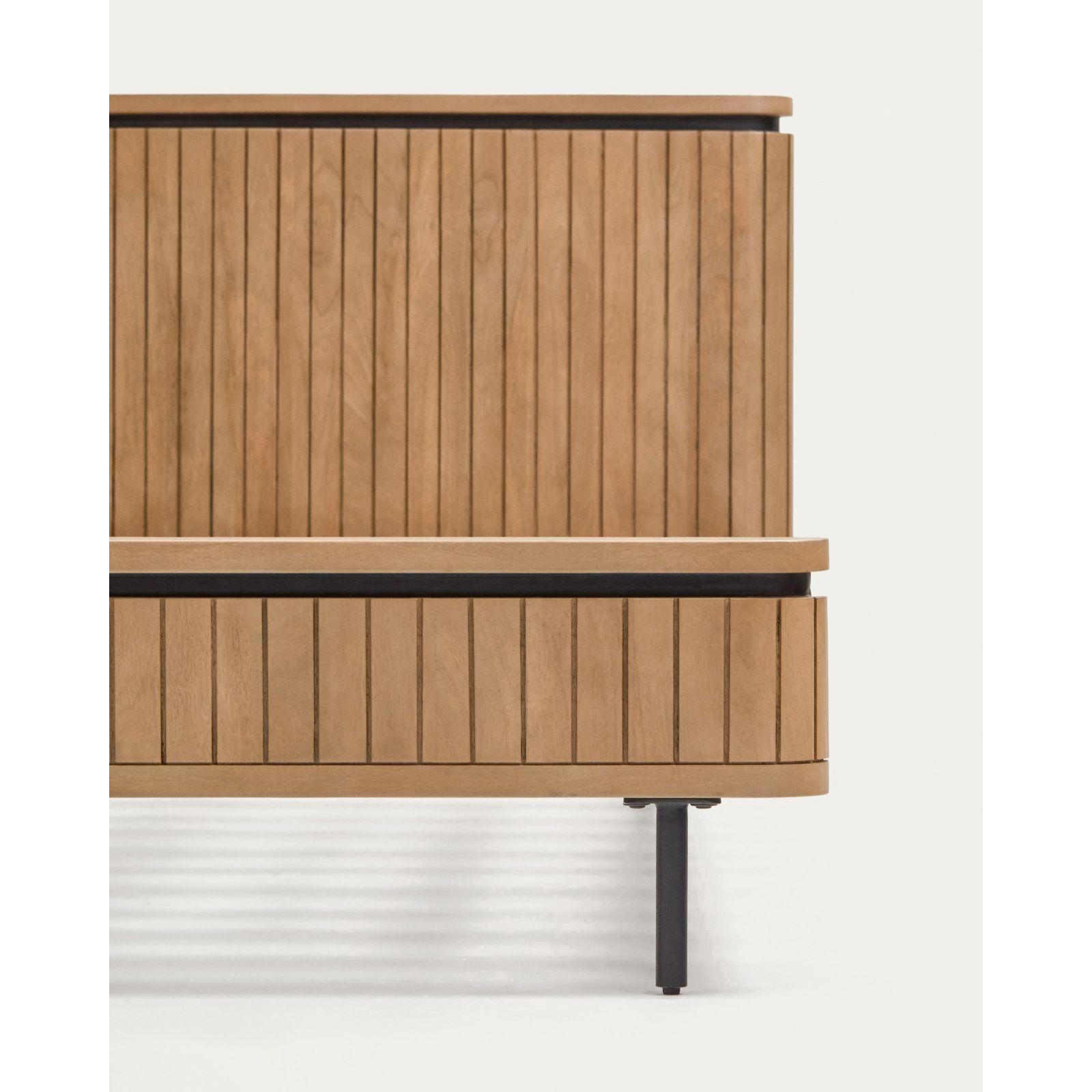 Holzbett Licia Mangoholz natur 160x200