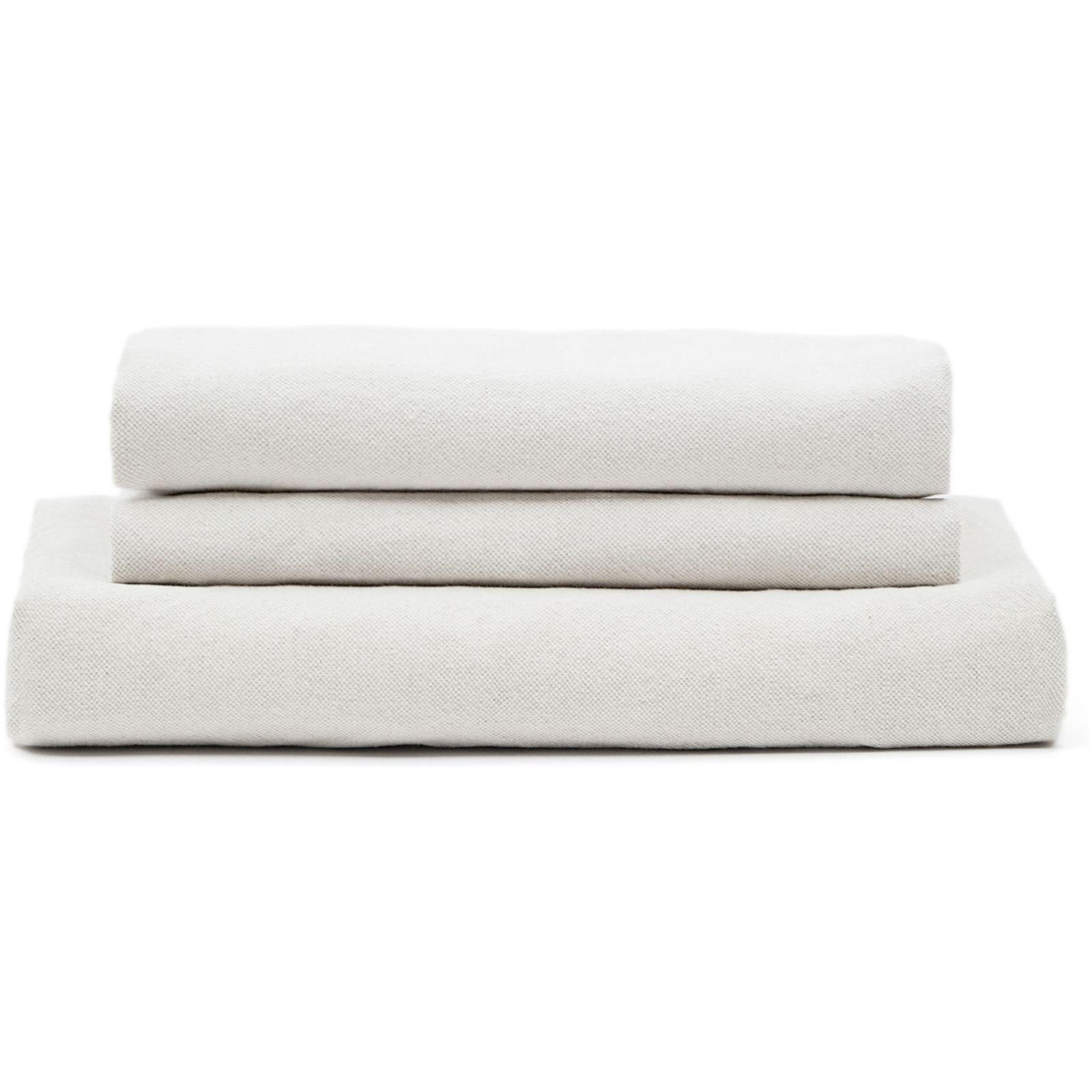 Bezug für Nora Sofa 240 aus Leinen und Baumwolle naturfarben