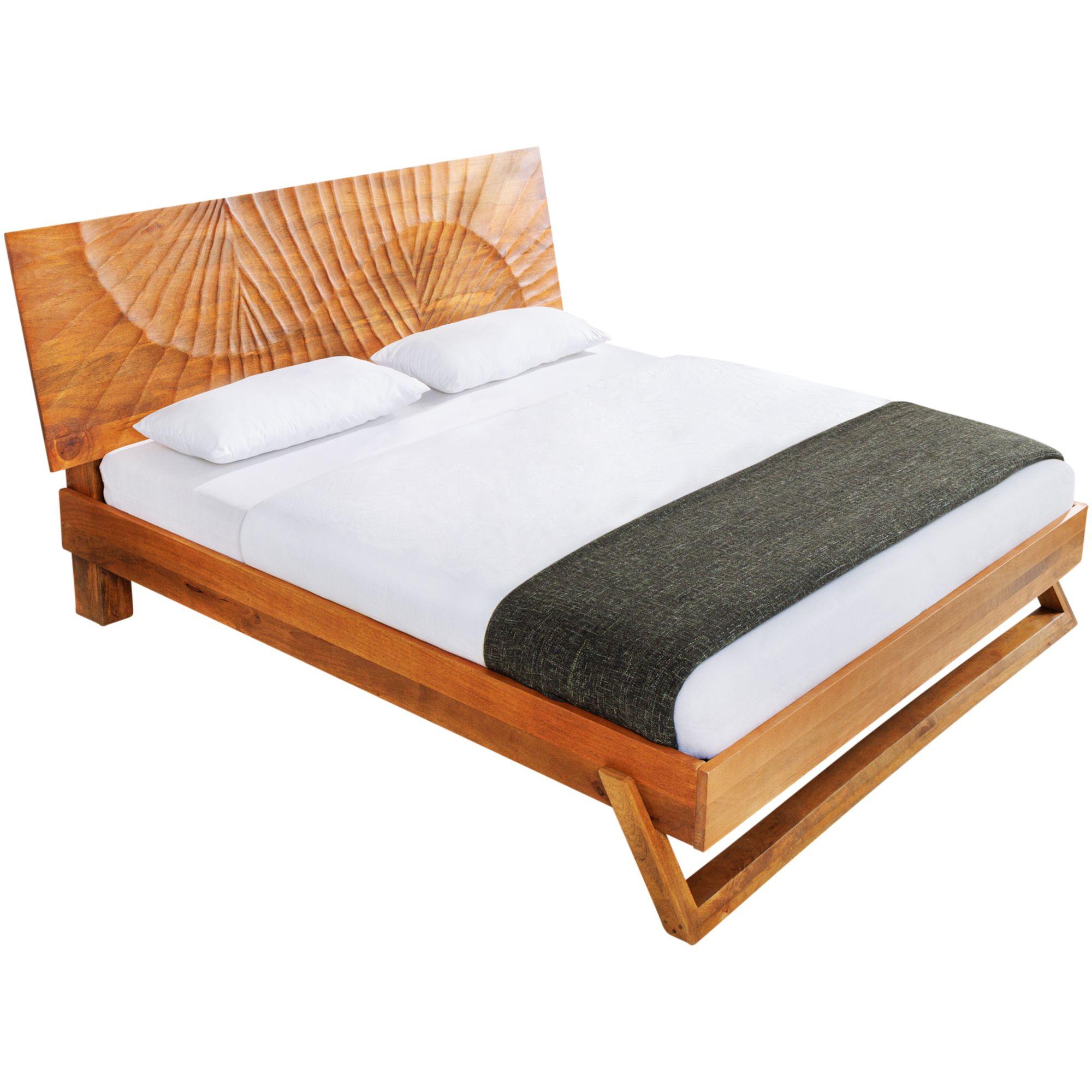 Holzbett Vintage Baraya 180x200 Mango braun