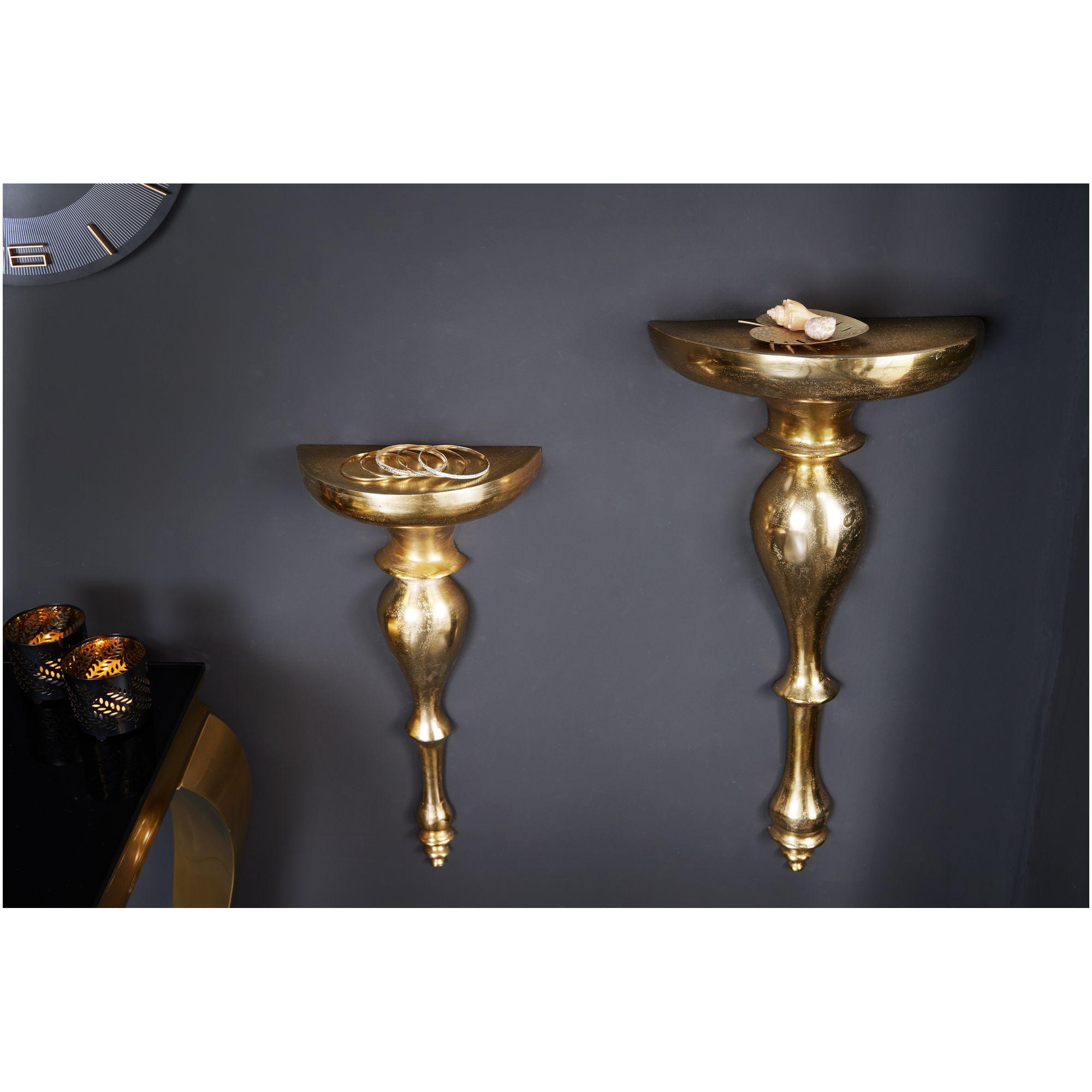Wandkonsole Prestige Aluminium gold 80cm